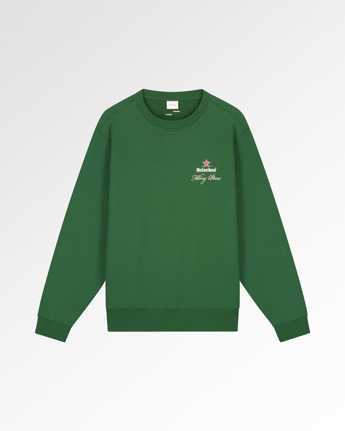 Filling Pieces Sweatshirt Heineken Cafe Green vert coton bio
