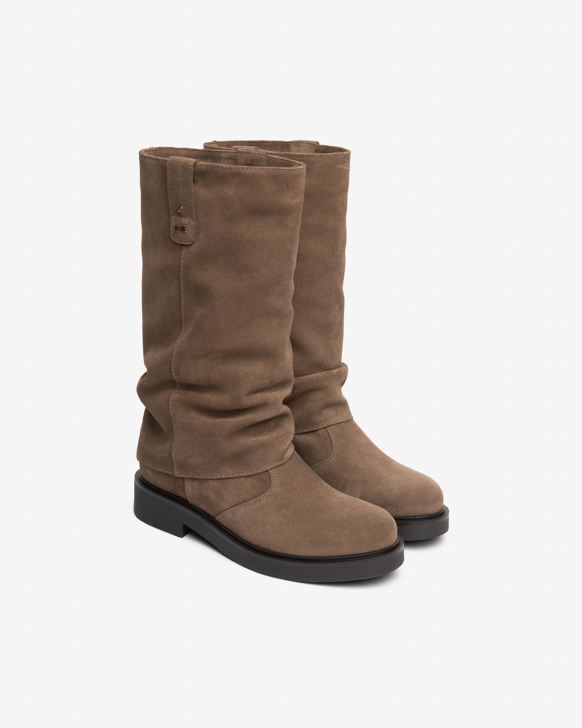 NeroGiardini Bottes bottines femme daim biker 35 mm