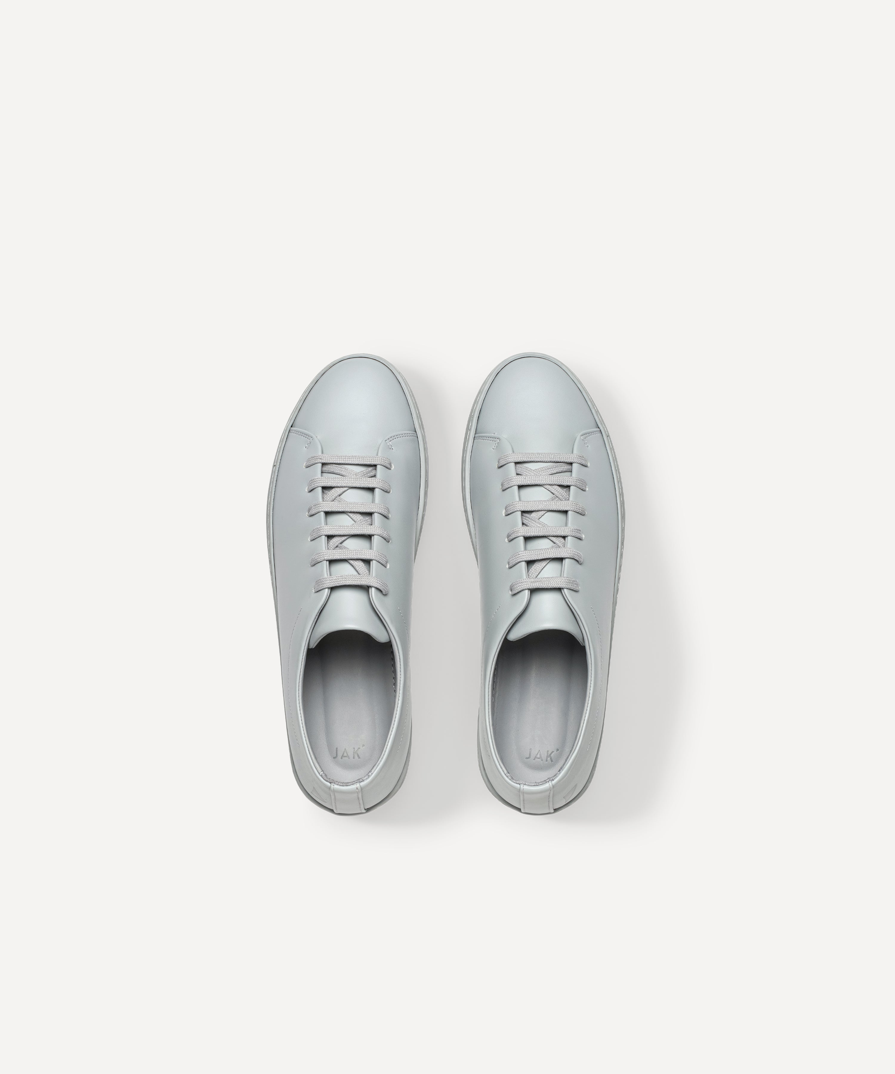 JAK Royal Light Grey baskets cuir gris clair