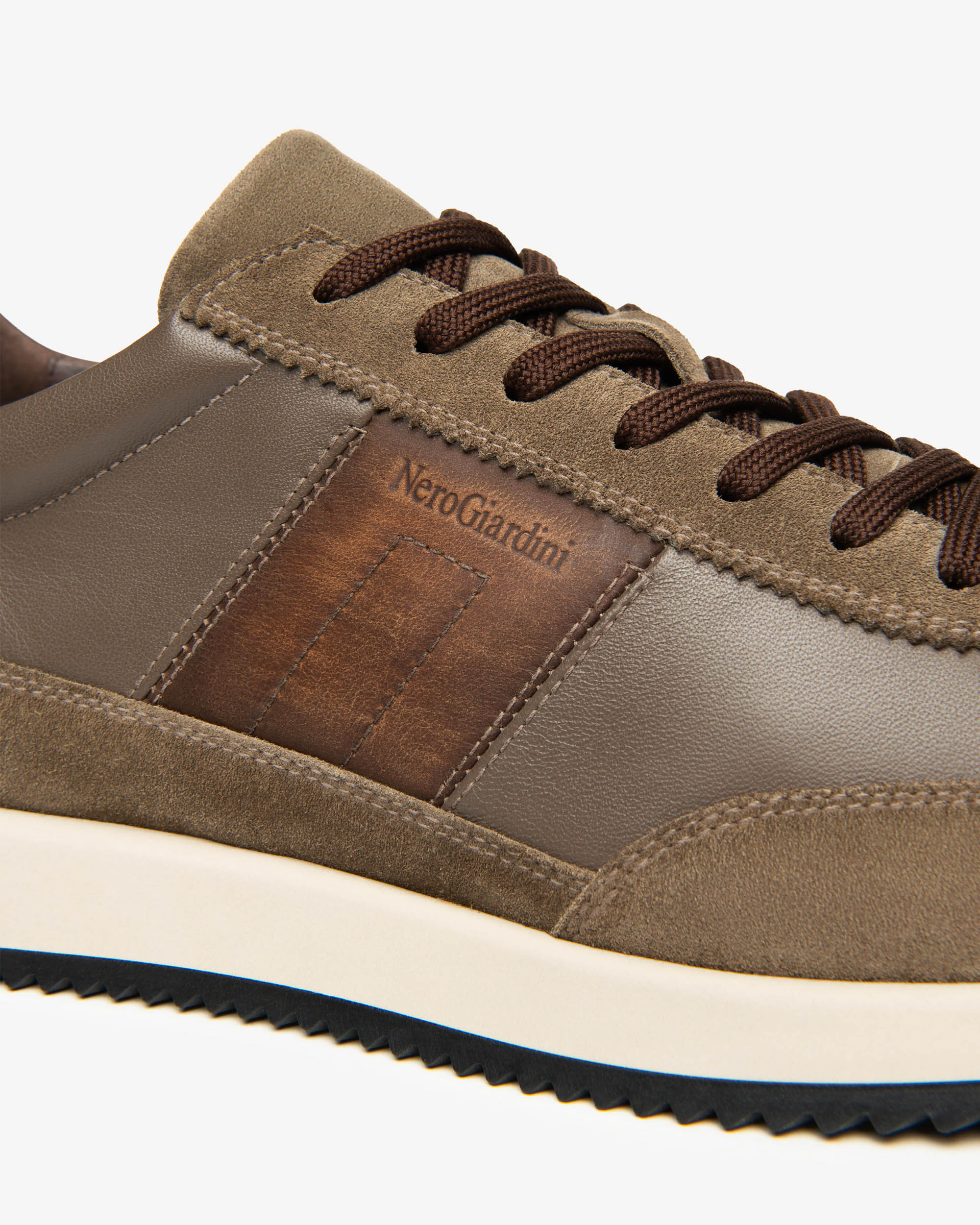 NeroGiardini Sneakers Homme Cuir Velours
