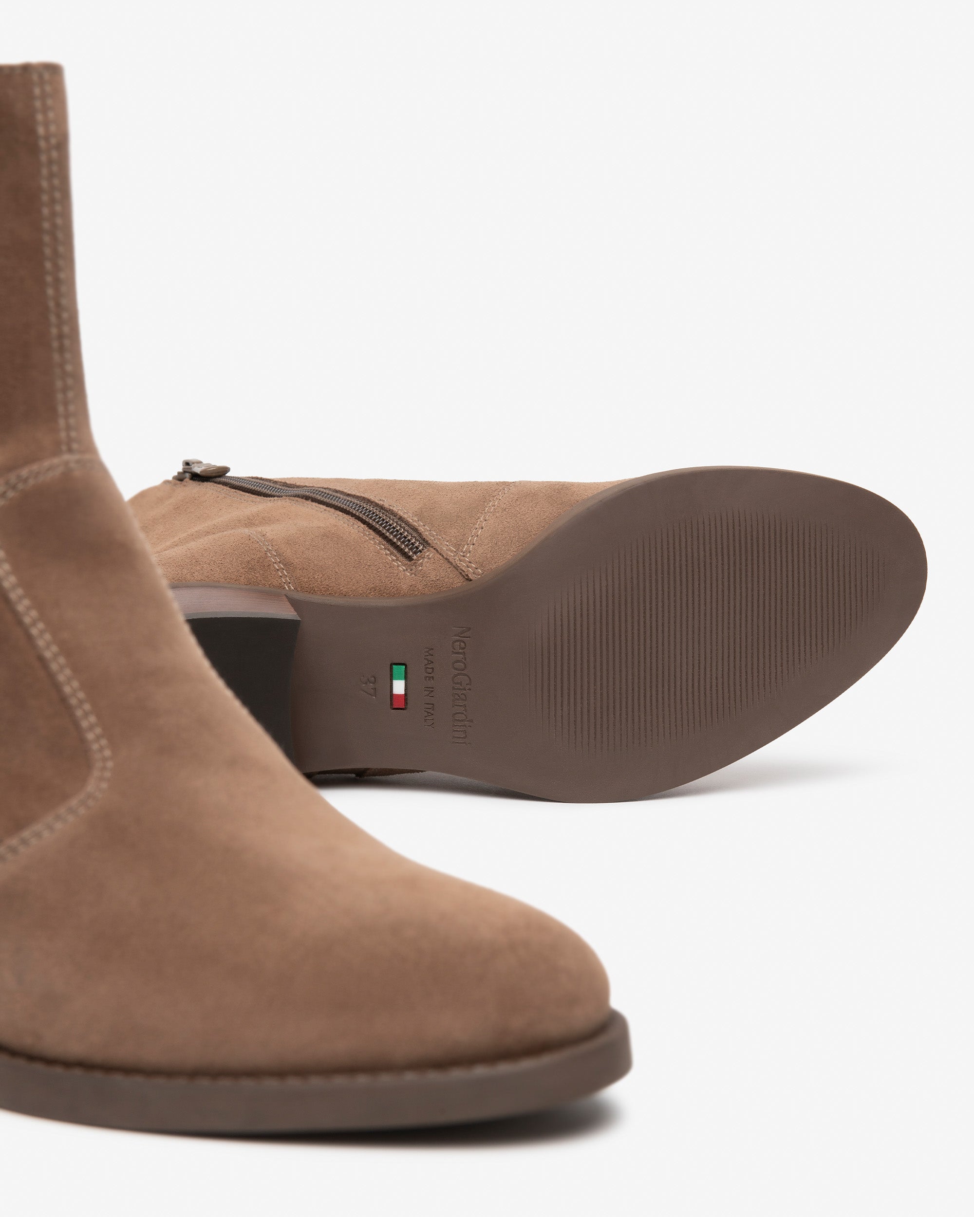 NeroGiardini Bottines Femme Bottines Velours Talon Bloc