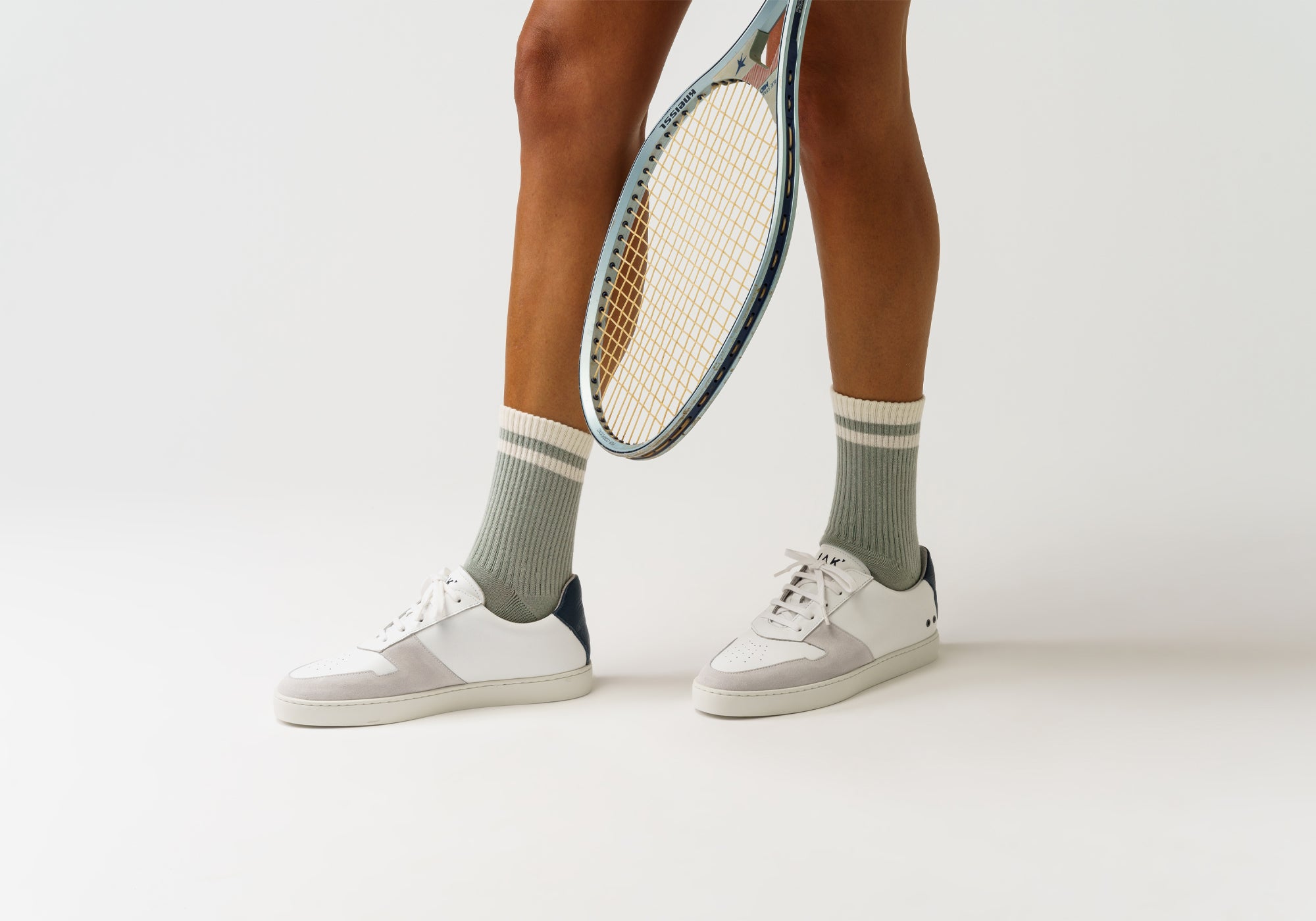JAK Vantage Grey Blue sneakers cuir daim