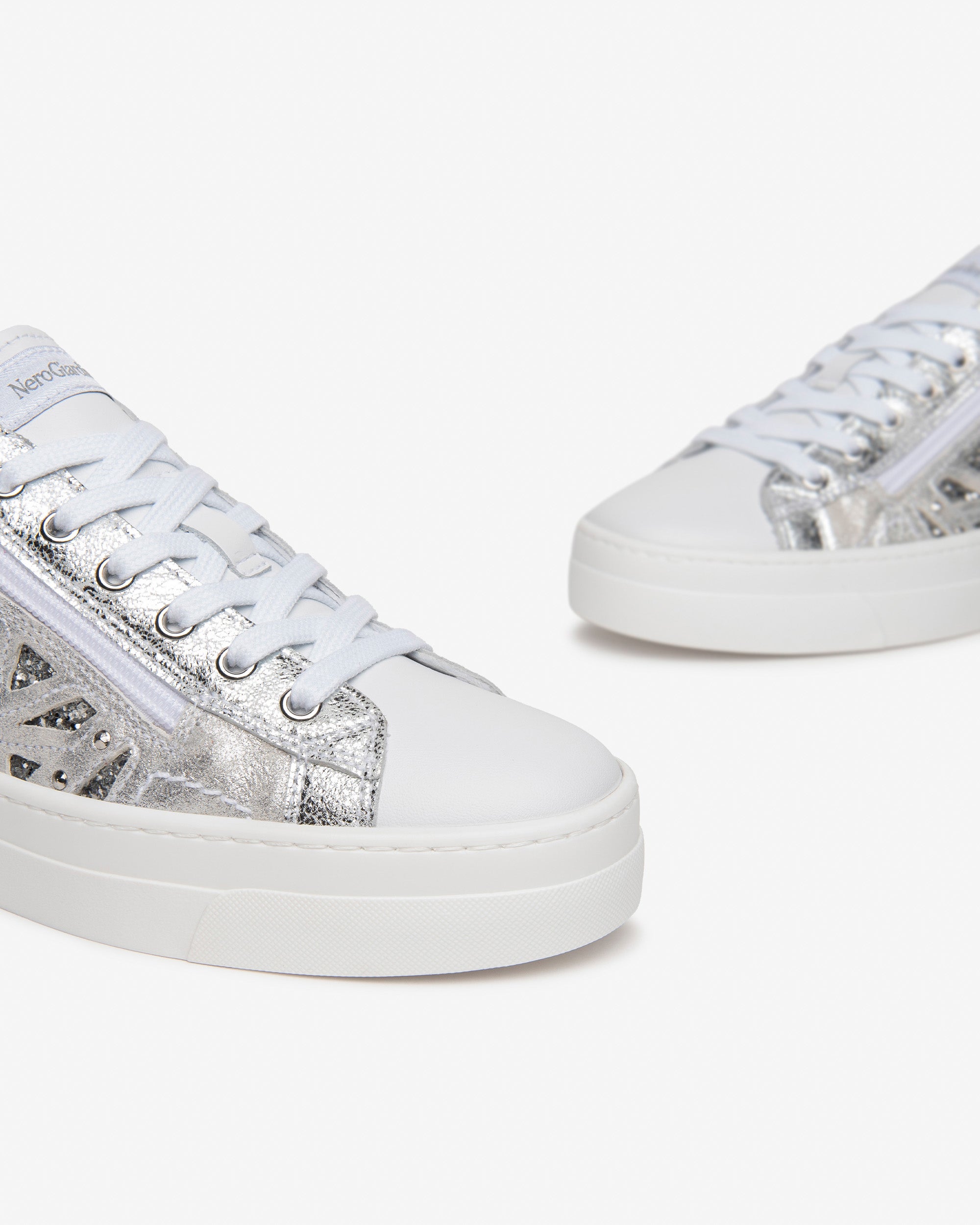 NeroGiardini Sneakers Femme Cuir Tissu Technique