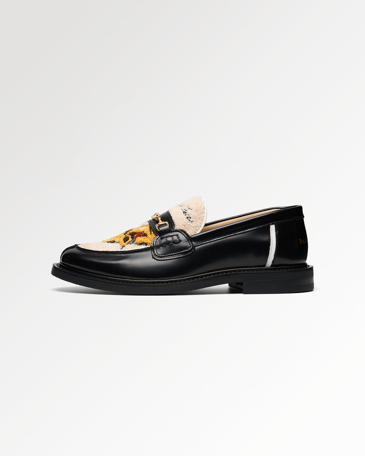 Filling Pieces Yellow Cab mocassin cuir noir Black