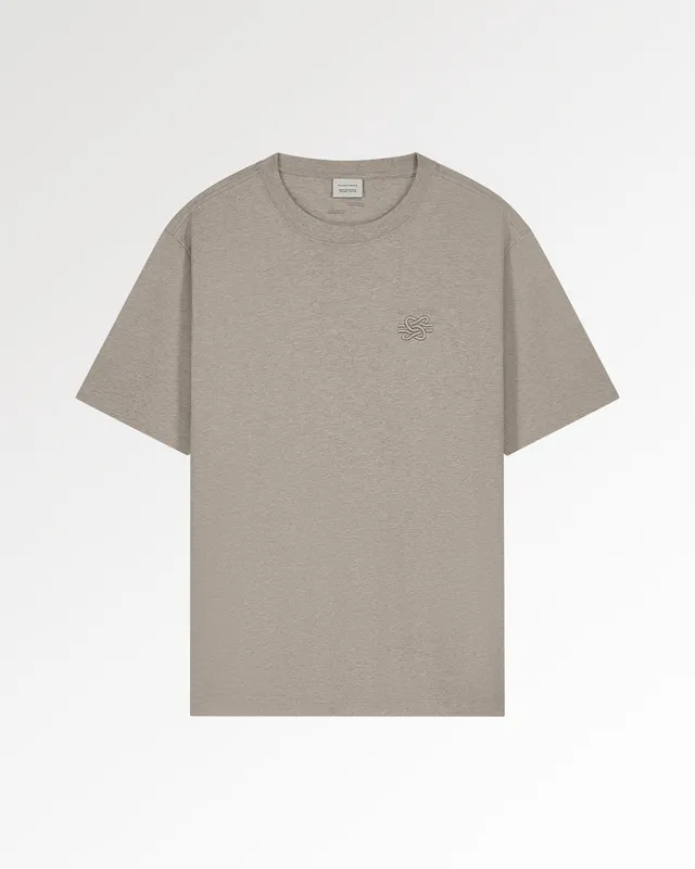 Filling Pieces Embroidered Knot t-shirt Melange Pure coton bio