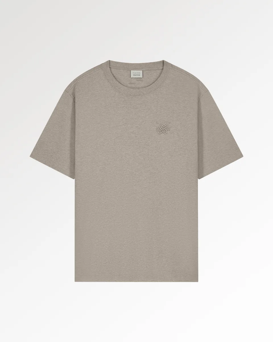 Filling Pieces Embroidered Knot t-shirt Melange Pure coton bio