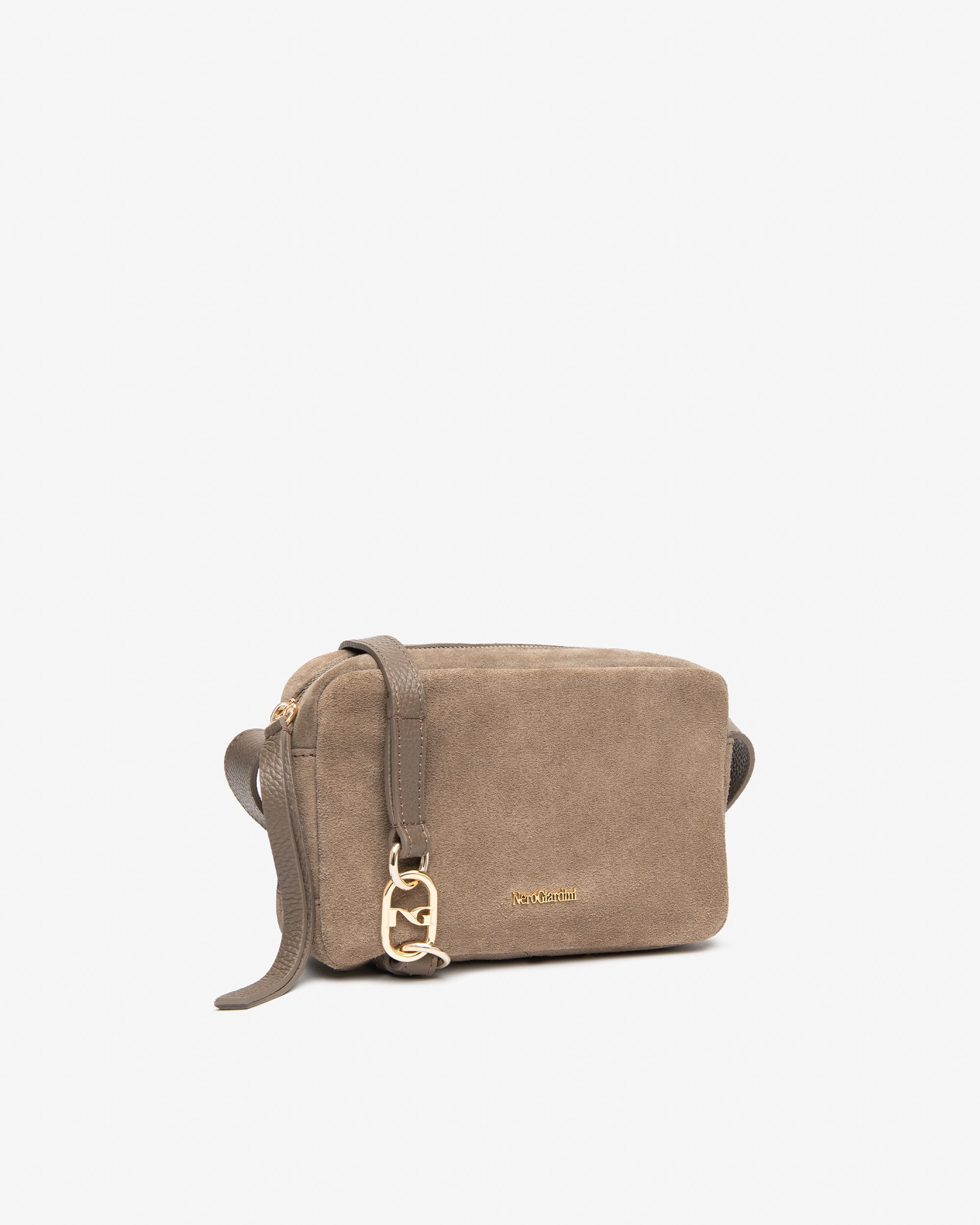 NeroGiardini Sac Bandoulière Femme Daim Zip
