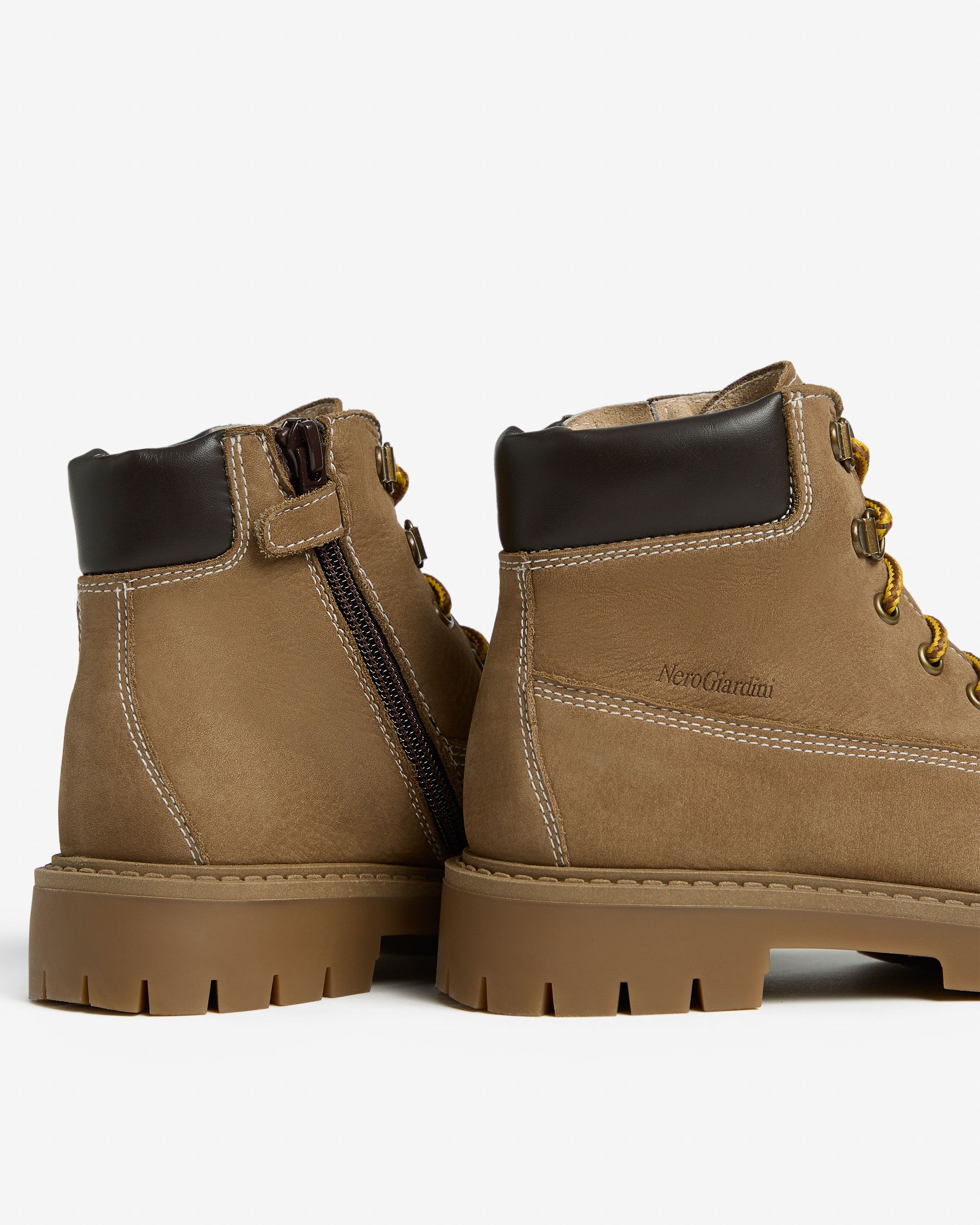 NeroGiardini Bottines teen garçon cuir confort hiver