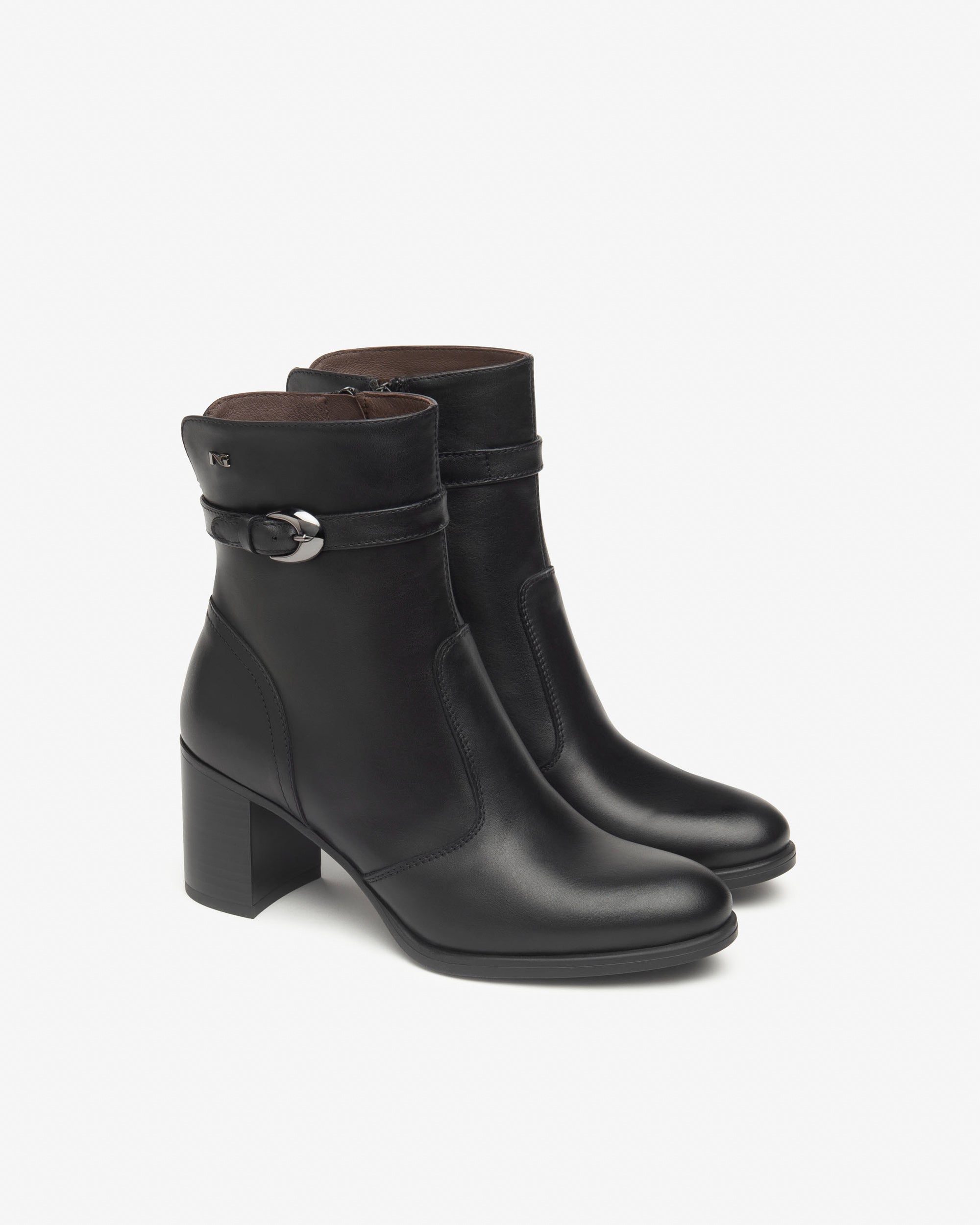 NeroGiardini Bottines Femme en Cuir Confort Hiver