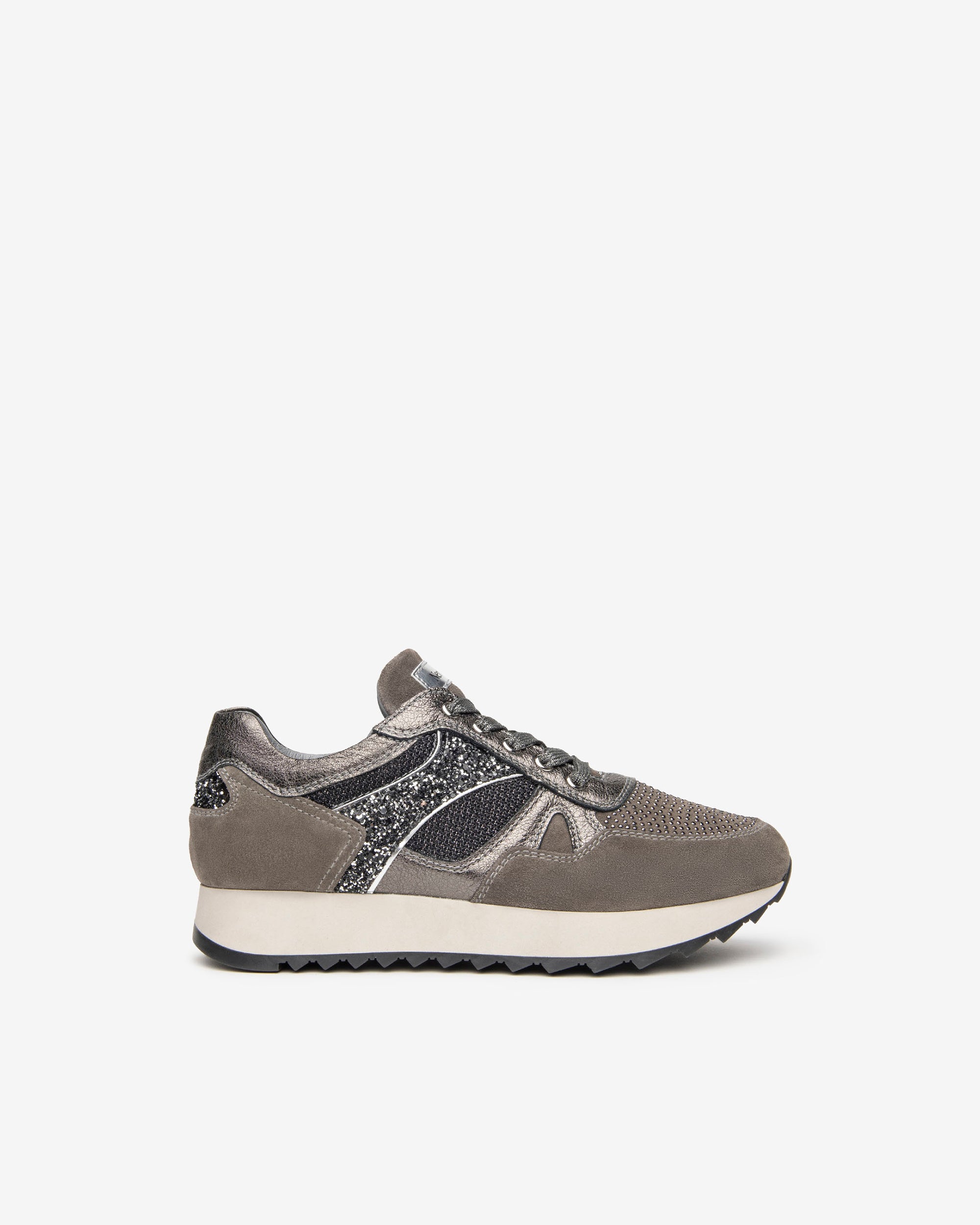 NeroGiardini Sneakers femme velours clous DryGo 3,5 cm