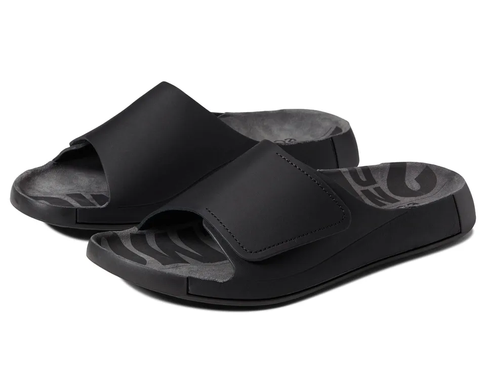 ECCO Cozmo sandales homme claquettes confort noir