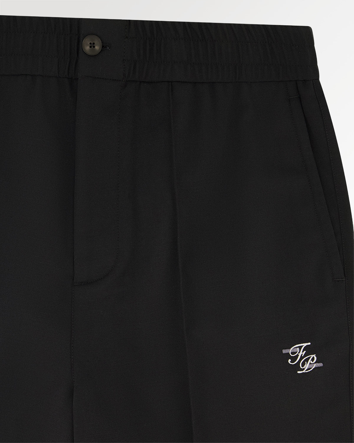 Filling Pieces Coach Pants Twill Pantalon Noir Laine