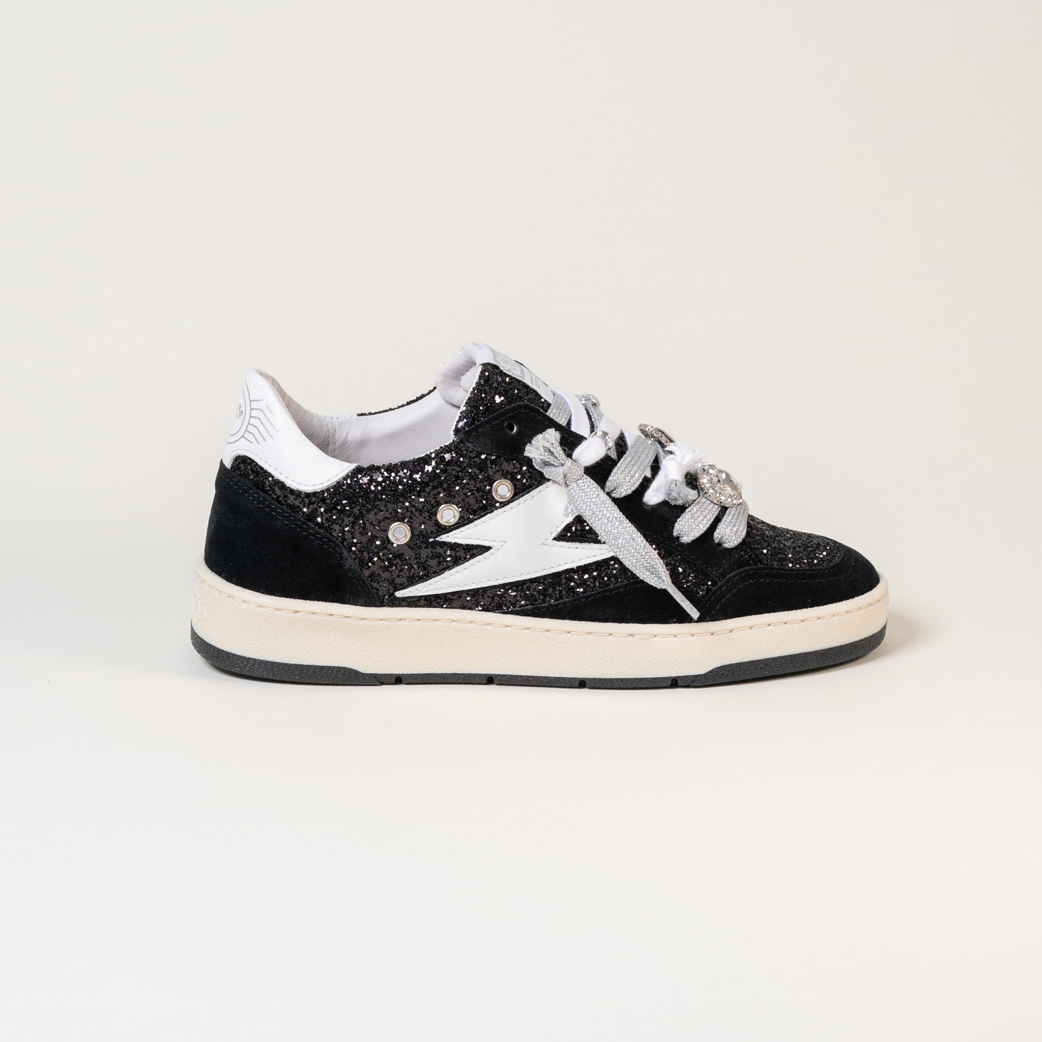 SMR Dany E193 basket glitter noir bijoux argent