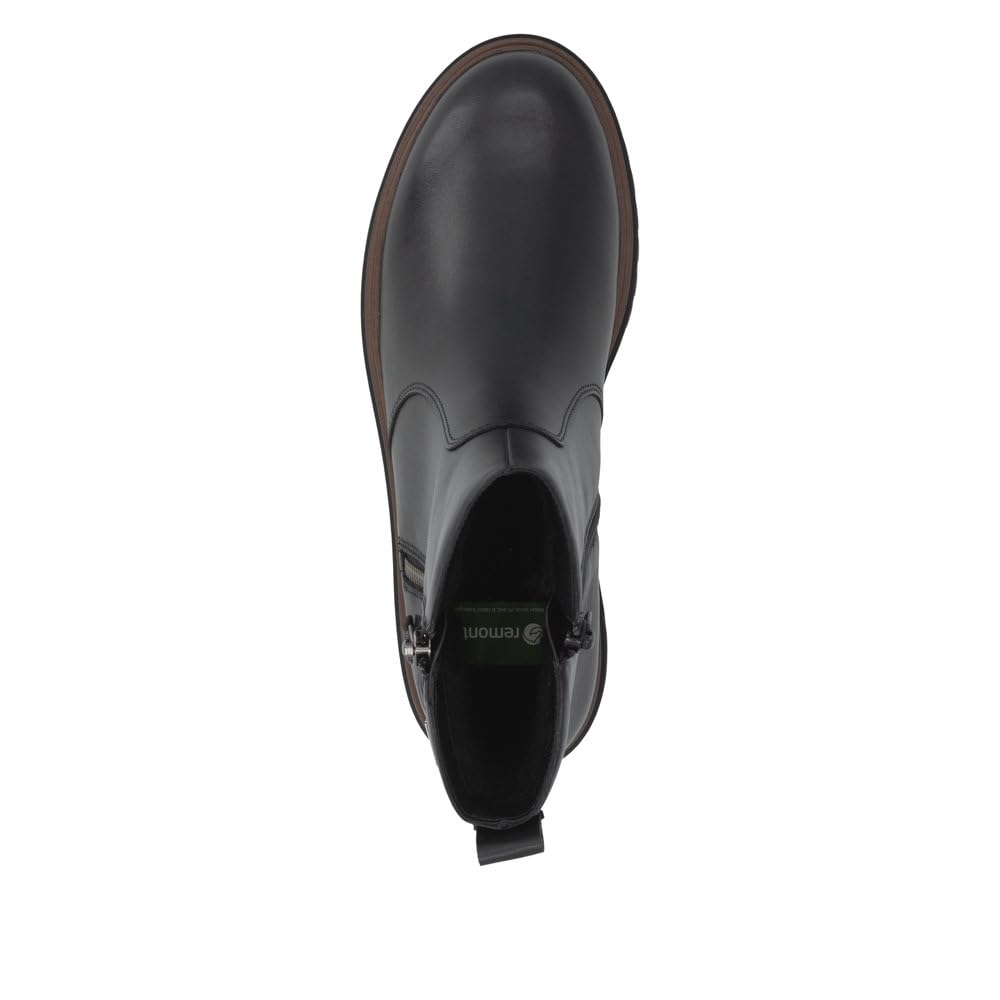 Remonte D4B72 bottes courtes noir 39 EU cuir hiver