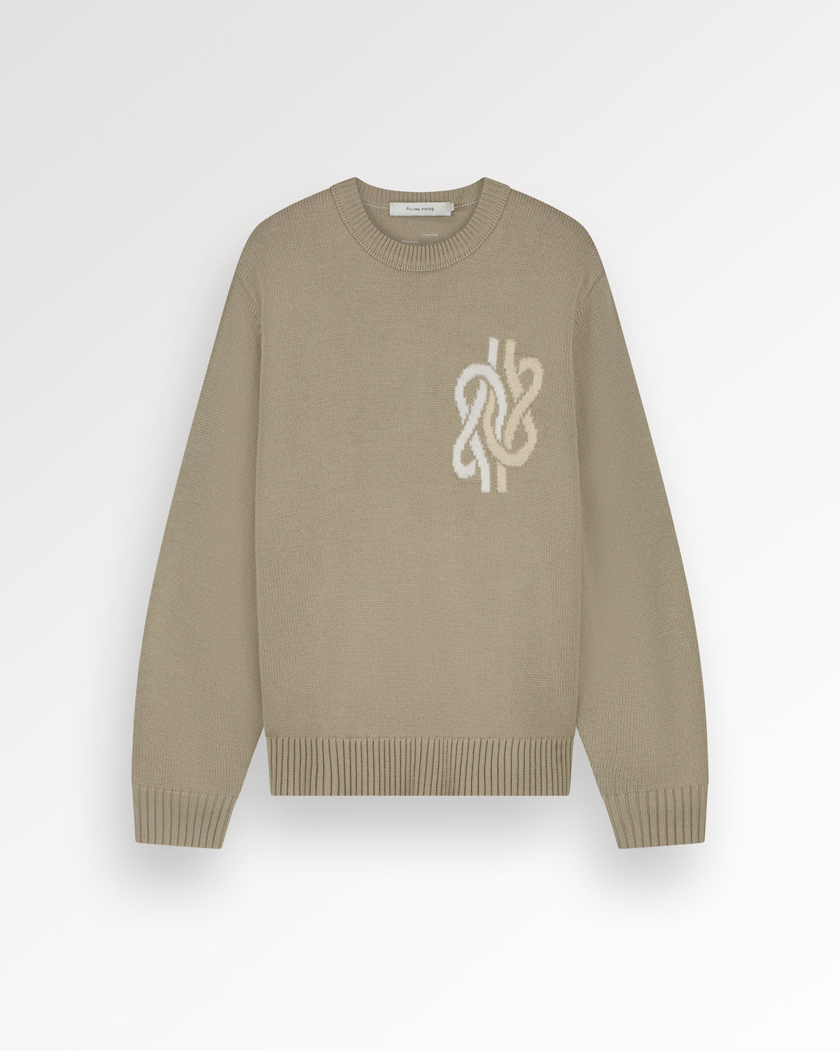 Filling Pieces Knit Sweater Knot pull maille fine latte