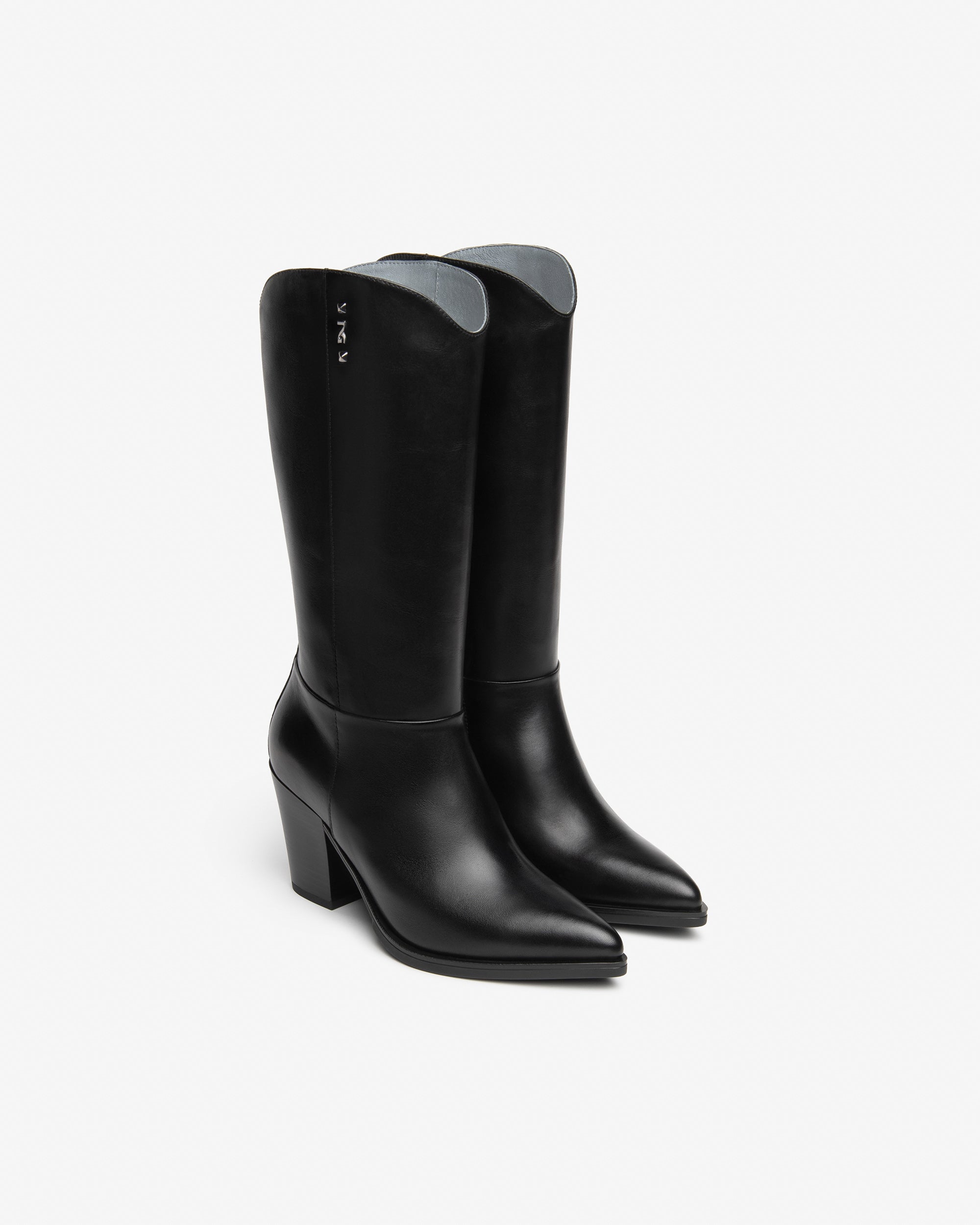 Nerogiardini Bottes Femme Cuir Western Talon 80 mm