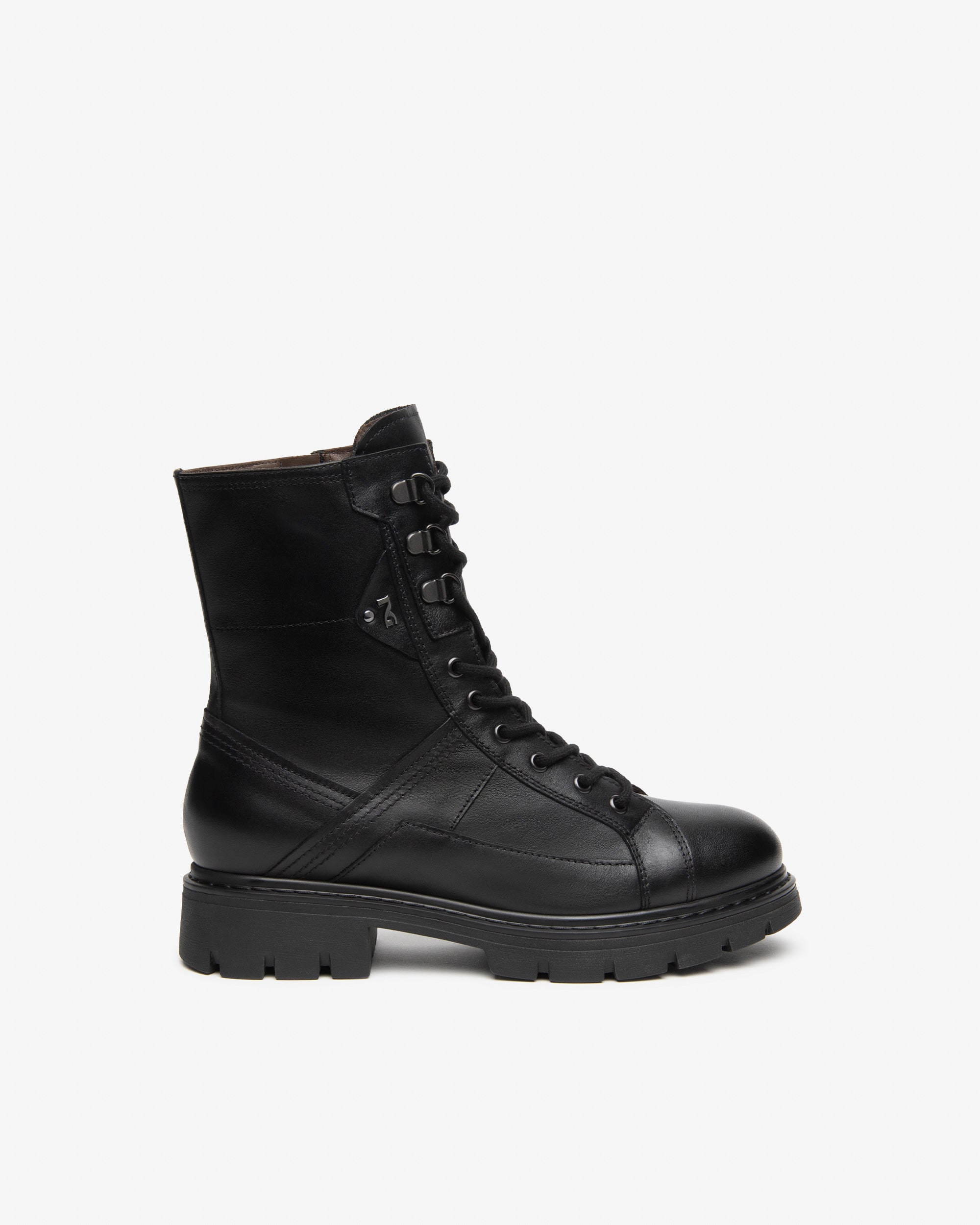 NeroGiardini Bottines Motardes Femme Cuir Talon Bloc