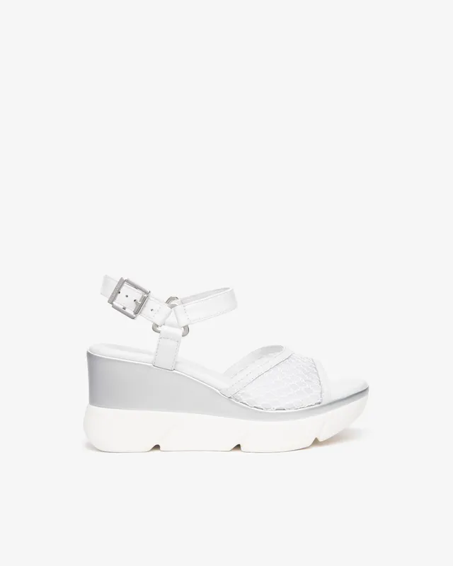 NeroGiardini Sandales Femme Cuir Toile Confort Ville