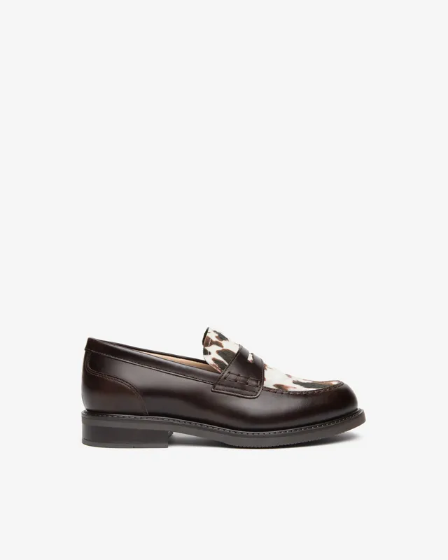 Nerogiardini Mocassins mocassins cuir femme imprimé animalier