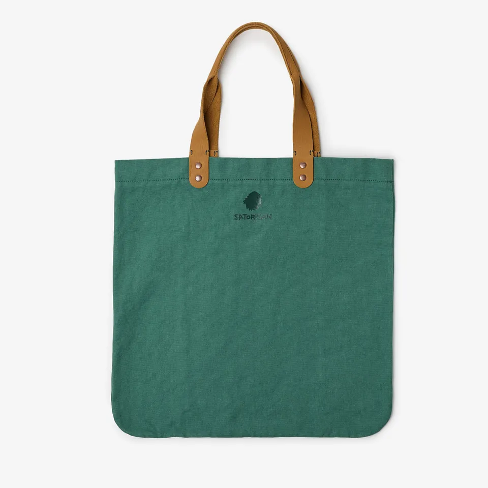Satorisan Gaia sac tote bag vert taille M anses cuir