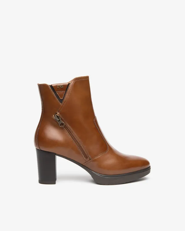 Nerogiardini Bottines Femme Cuir Plateforme 70mm