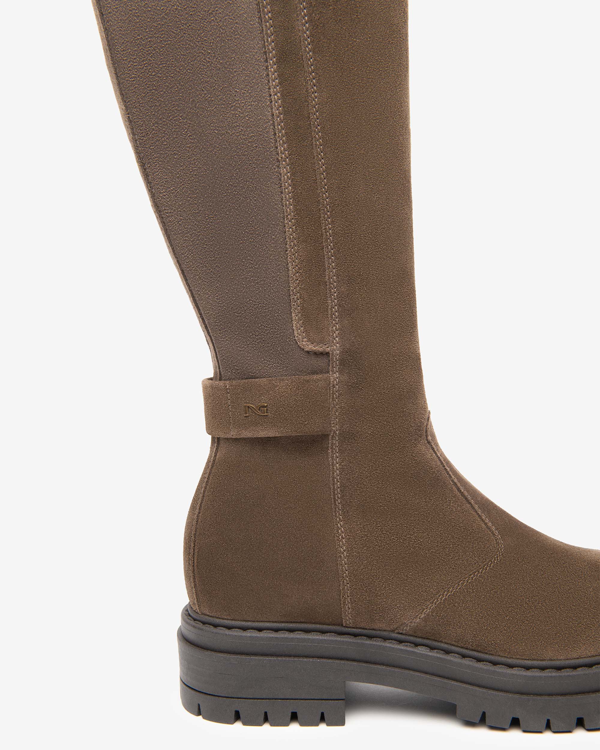 NeroGiardini Bottes Femme Cuir Velours Confort Hiver