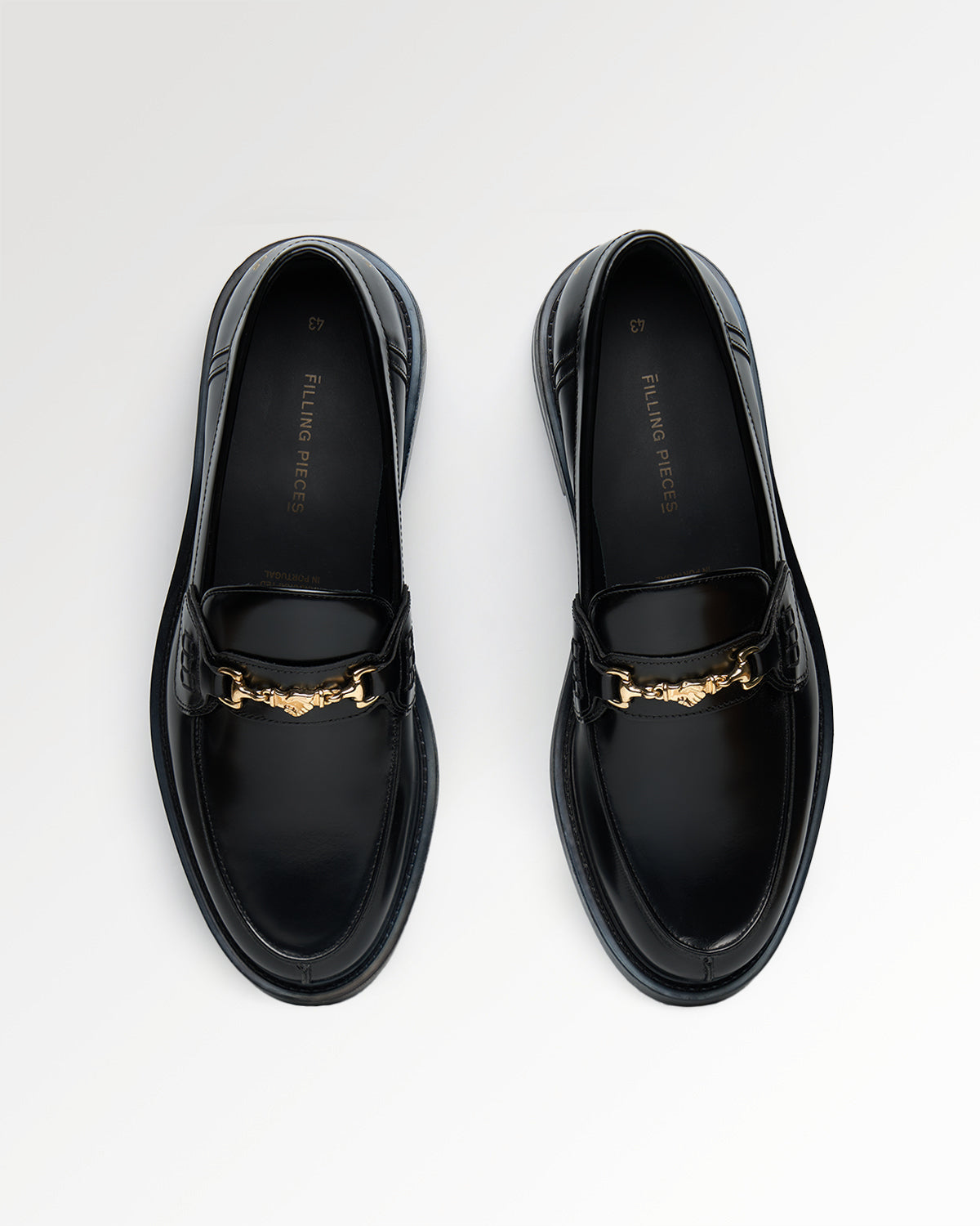 Filling Pieces Loafer Polido Mocassin cuir noir