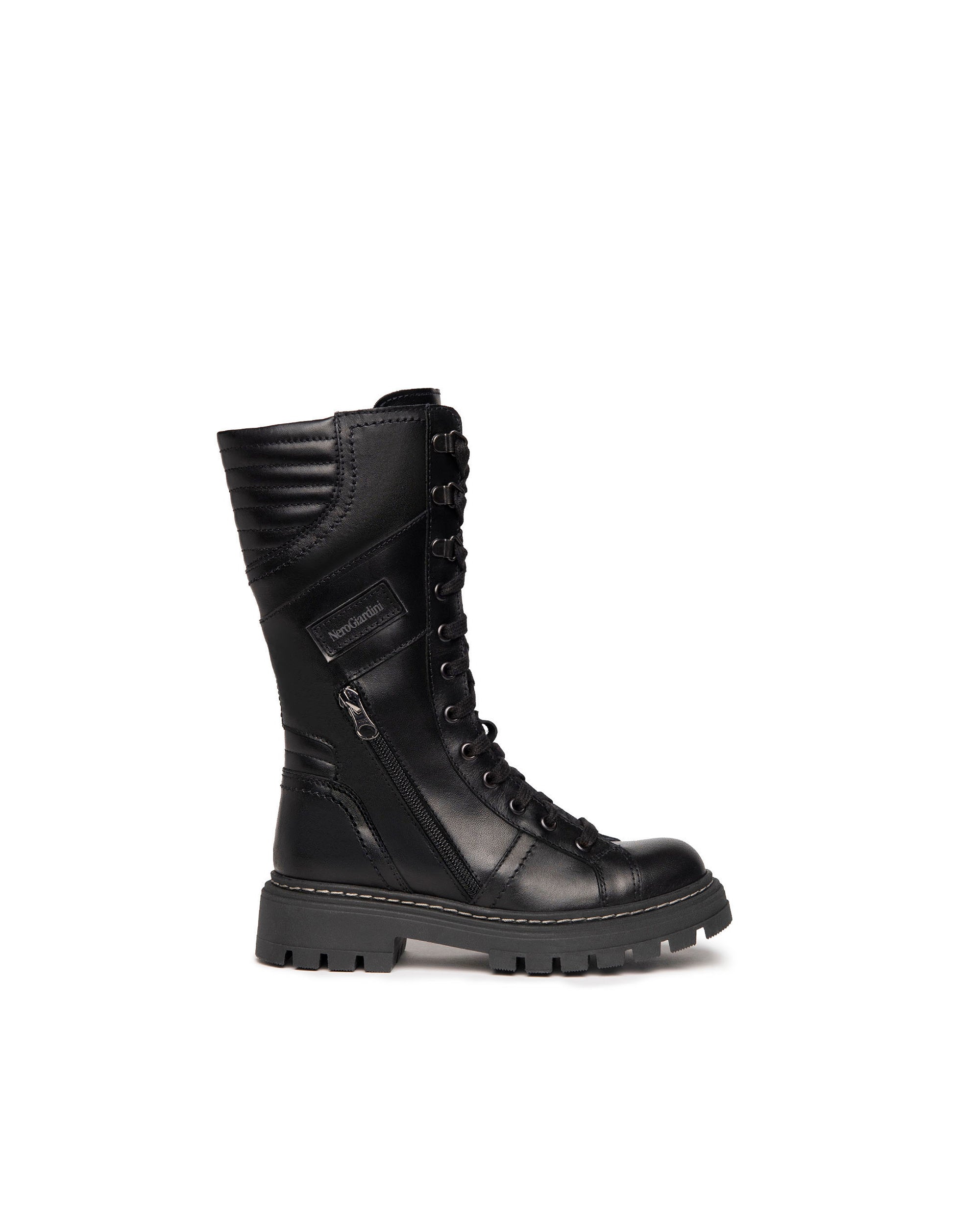 NeroGiardini Teens Bottes Cuir Fille Zip 31-39
