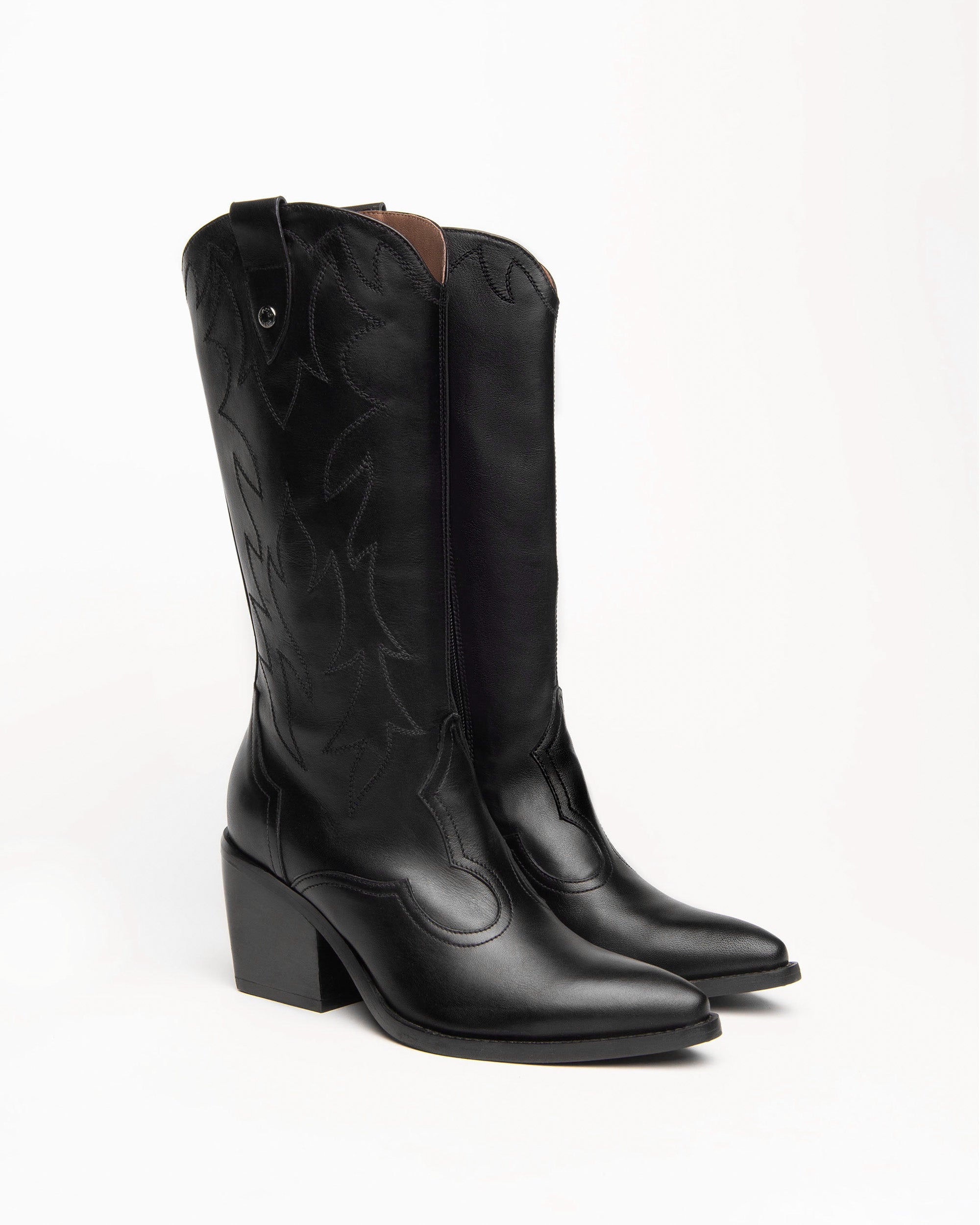 NeroGiardini Bottes Cuir Femme Western 75 mm 35-41