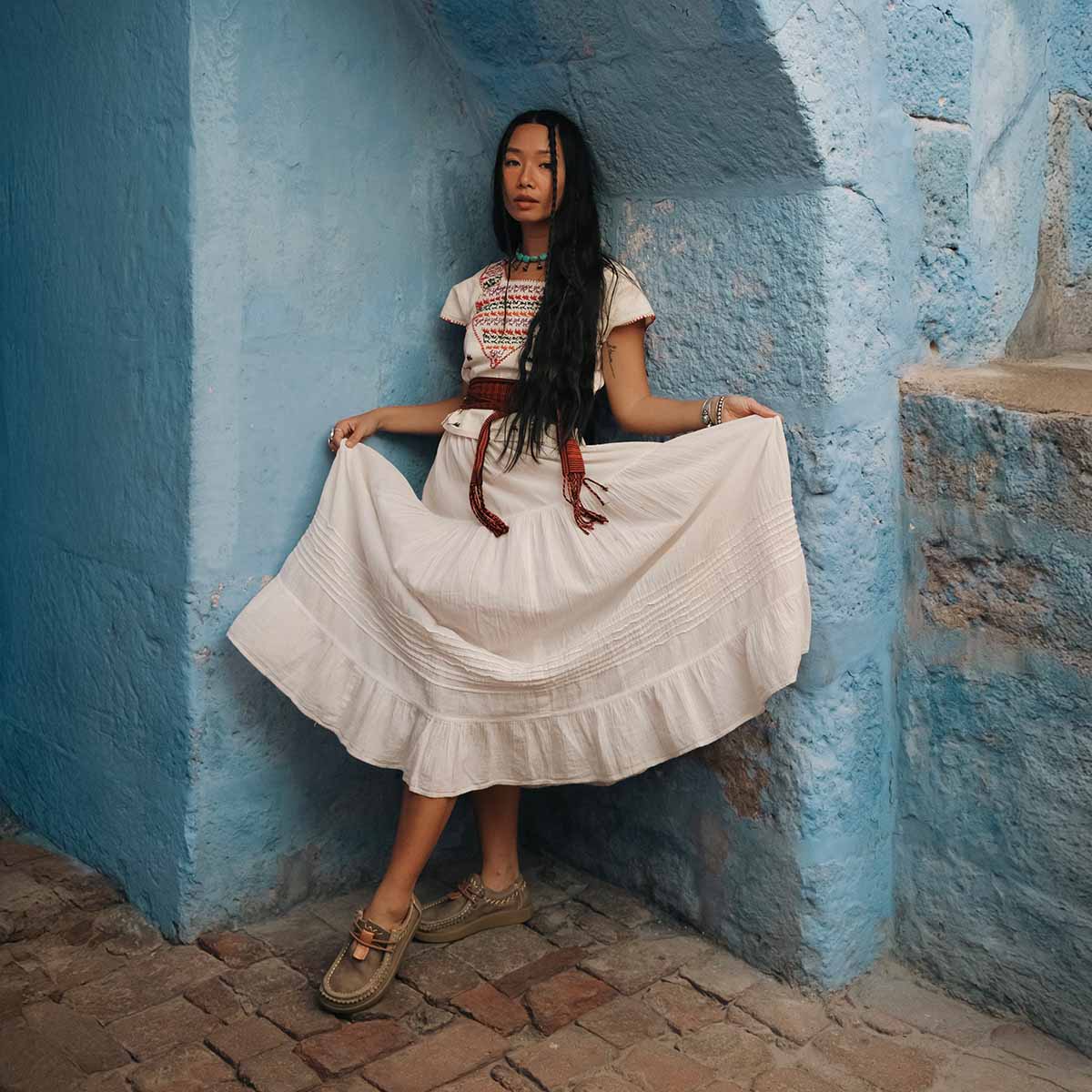 Satorisan Kwahu Rustic mocassins cuir vert loden