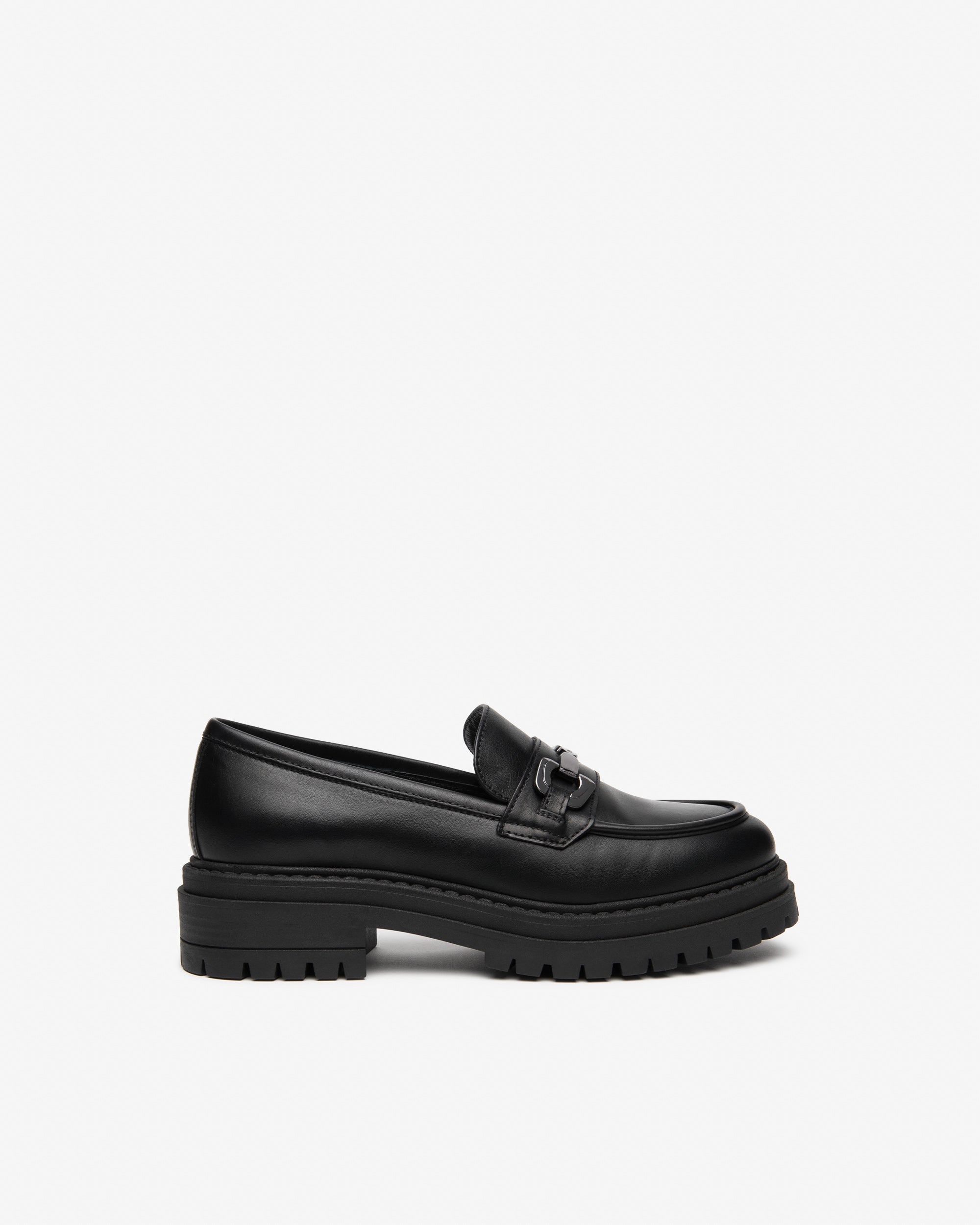 NeroGiardini Mocassins Femme Cuir Ornement Métal Talon 40 mm