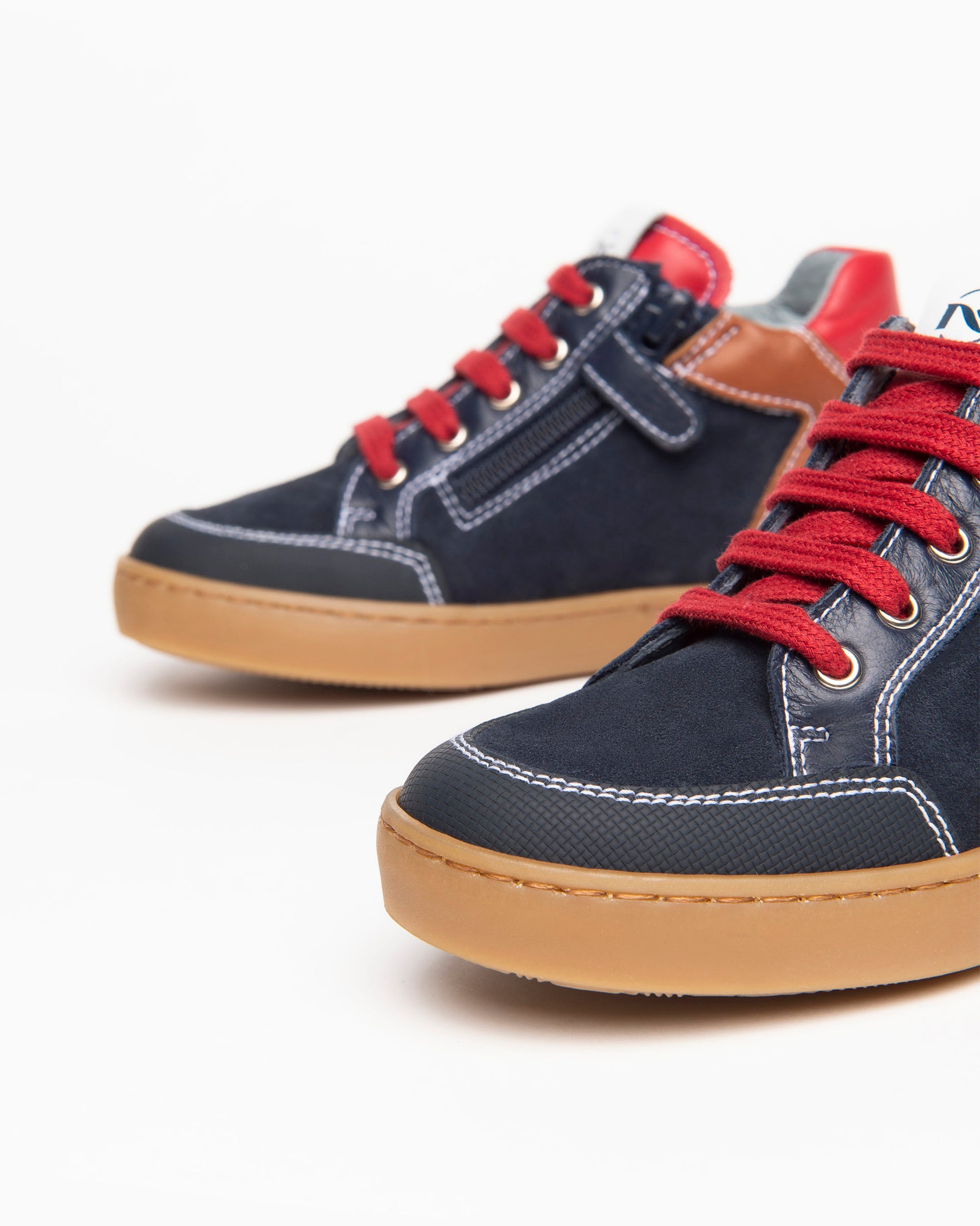 NeroGiardini Sneakers Garçon Daim Zip Fluo Léger