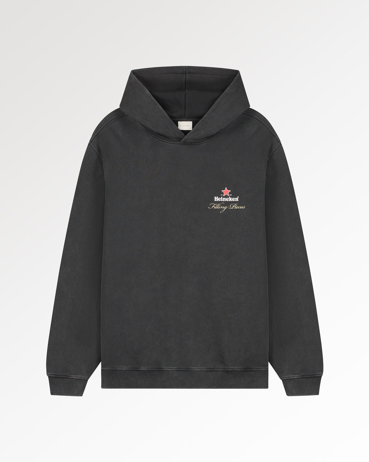 Filling Pieces Heineken hoodie Vintage Black coton épais