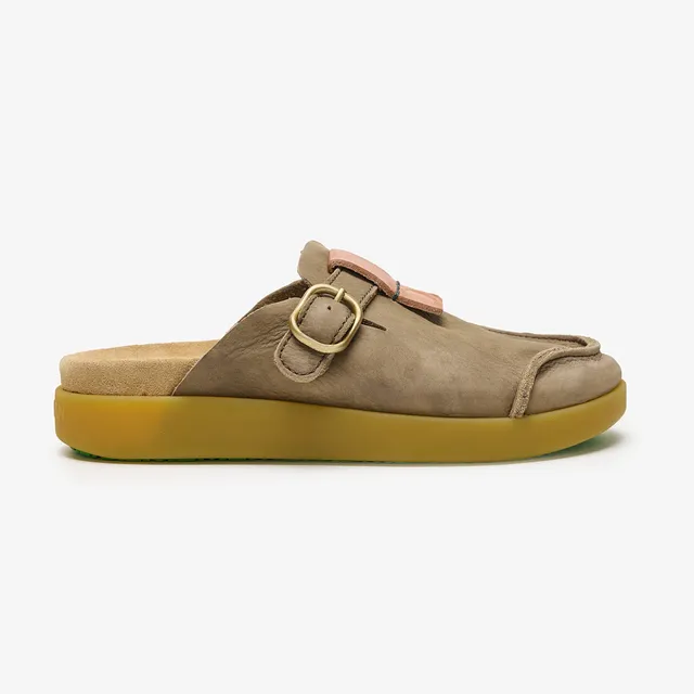 Satorisan Hoote Premium sabot cuir vert loden
