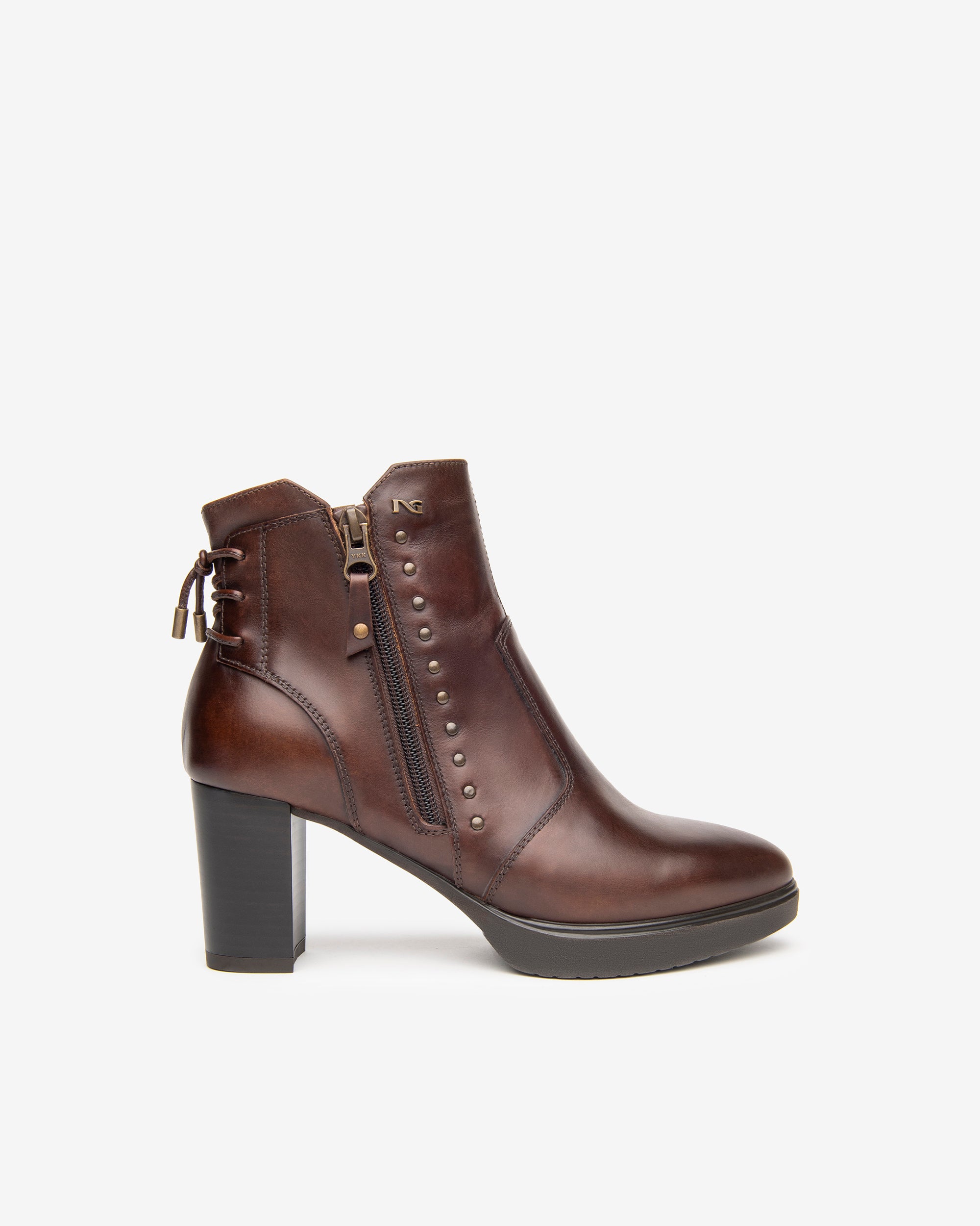 NeroGiardini Bottines femme cuir hiver made in Italy