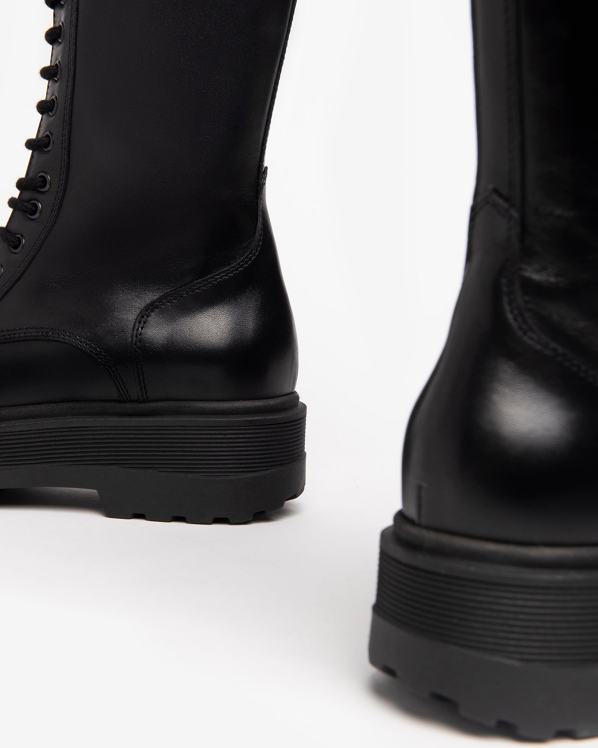 NeroGiardini Bottes Femme Cuir Combat Boots Hiver