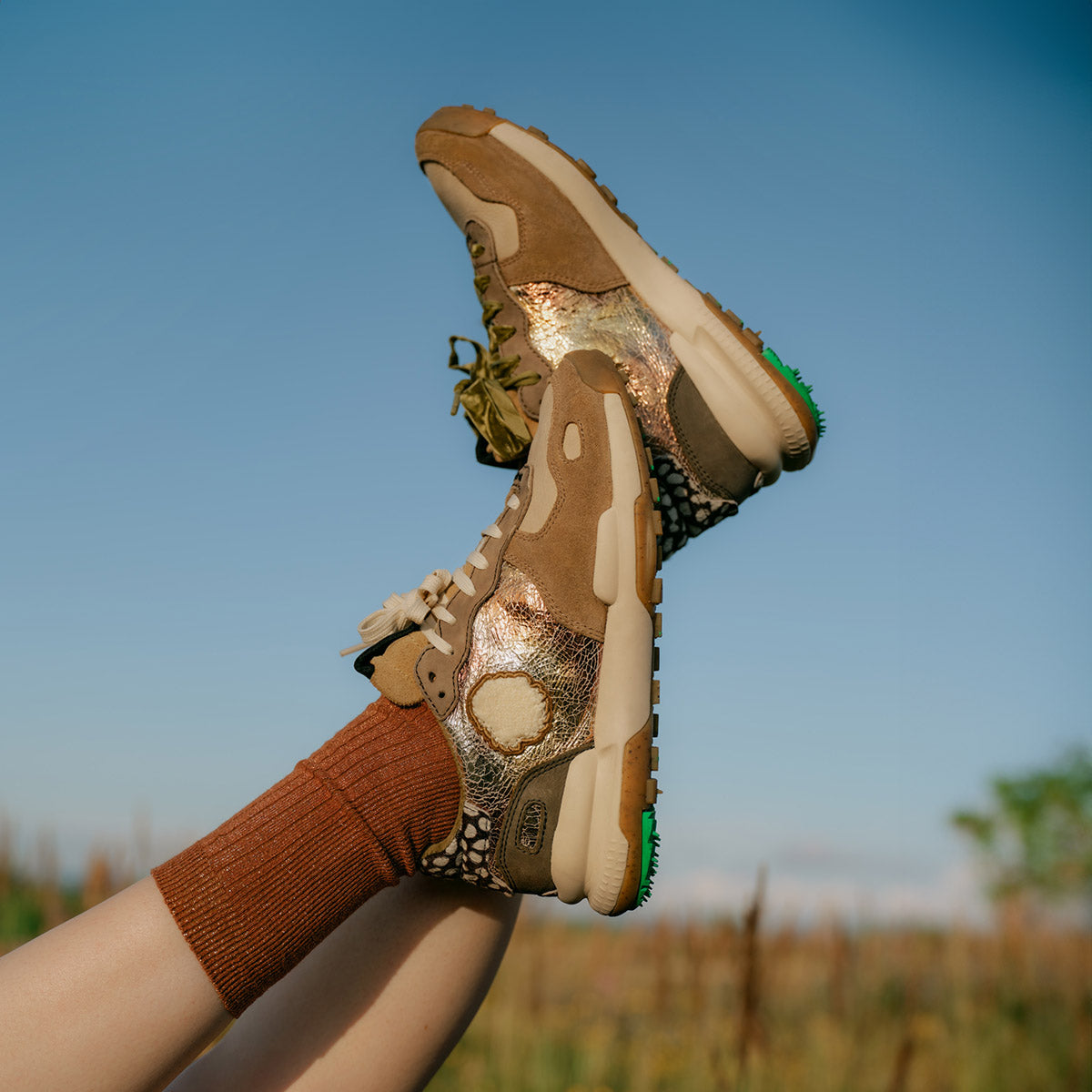 Satorisan Chacrona Premium String Sandy sneakers cuir