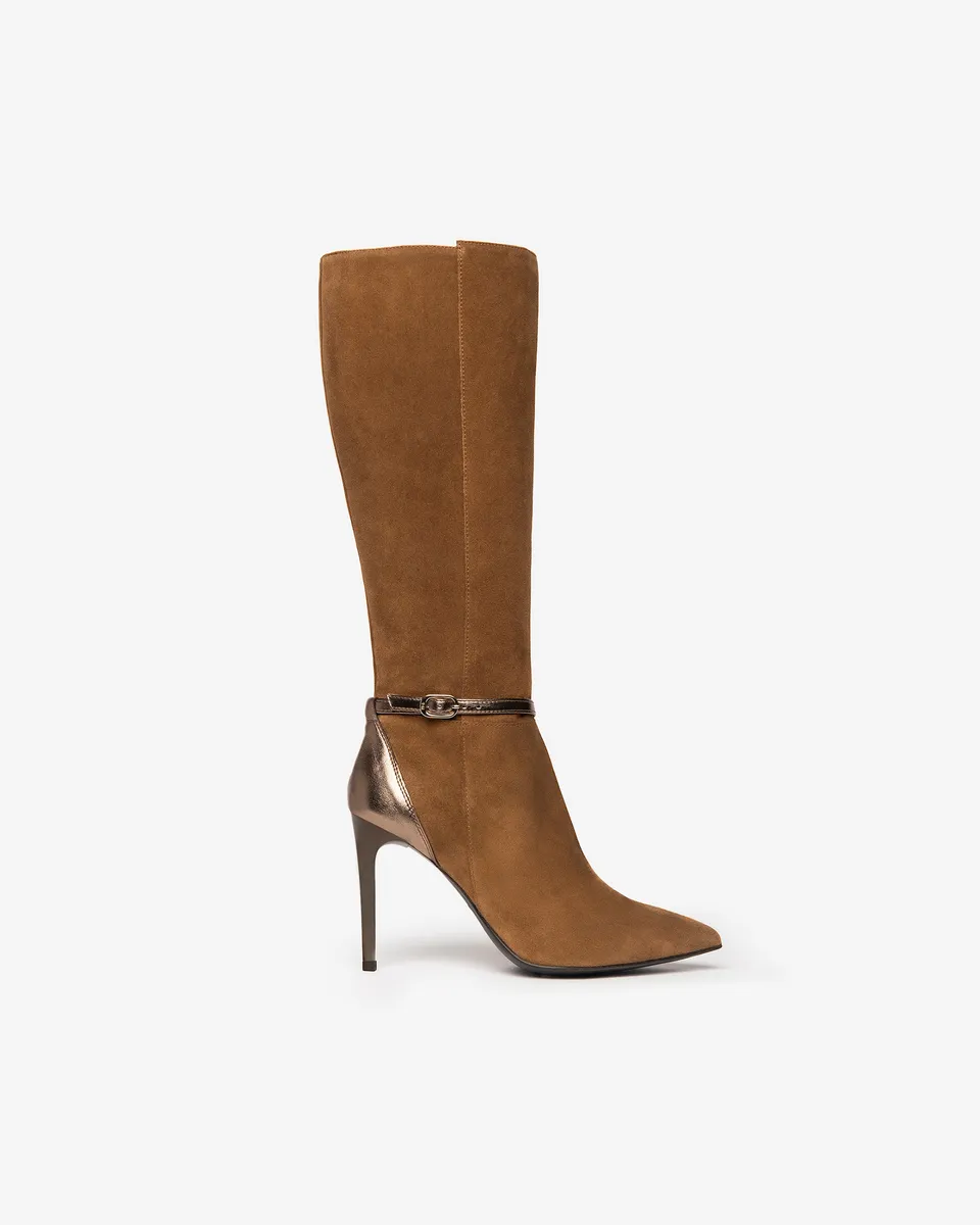 Nerogiardini Bottes Femme Cuir Velours Vernis Élégantes