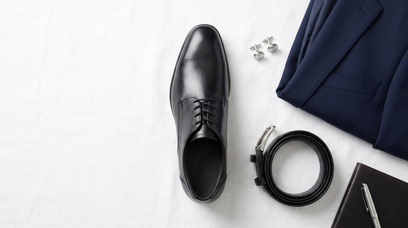 ECCO Citytray derby homme 39 EU noir cuir ville