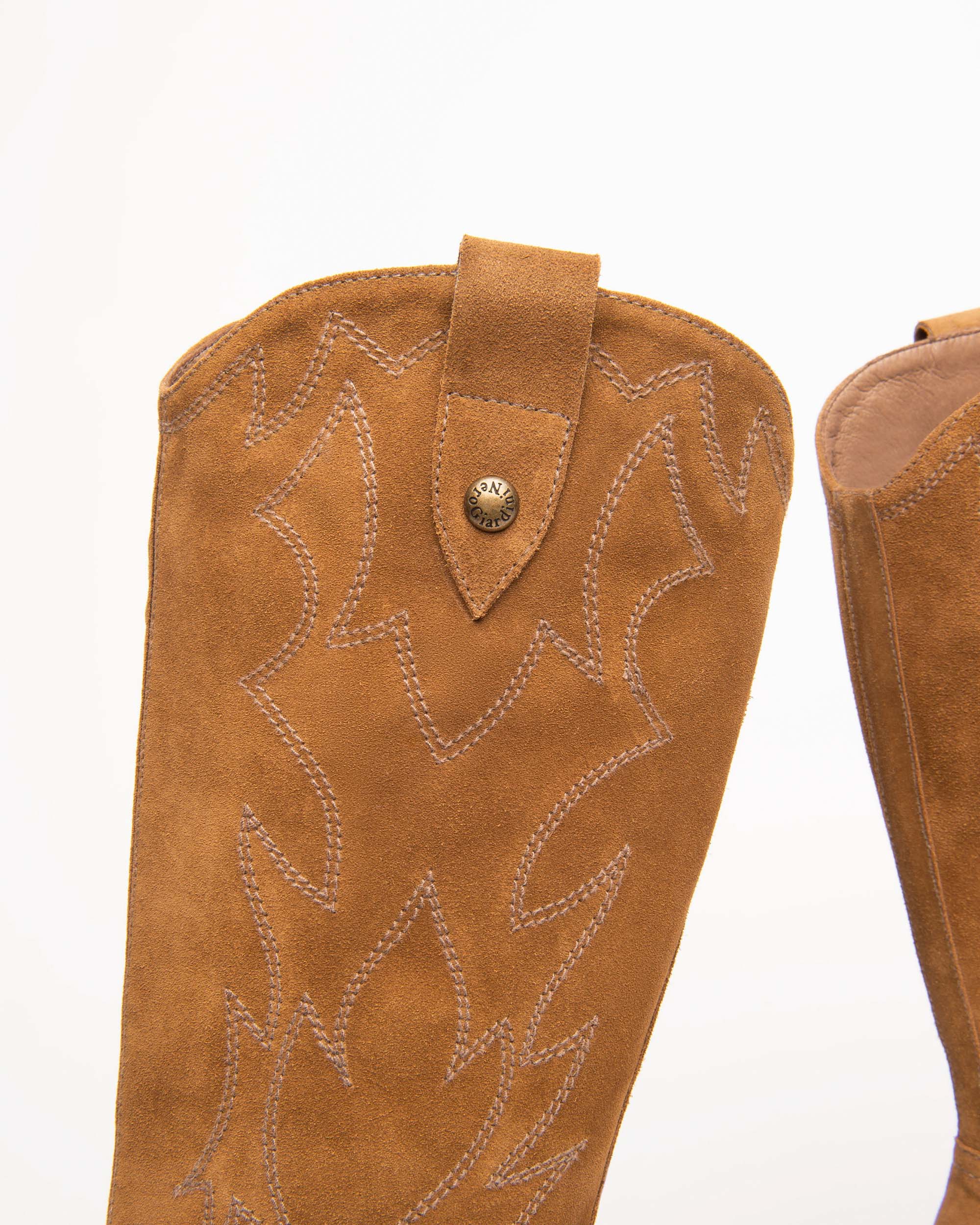 NeroGiardini Bottes Femme Cuir Velours Confort Quotidien