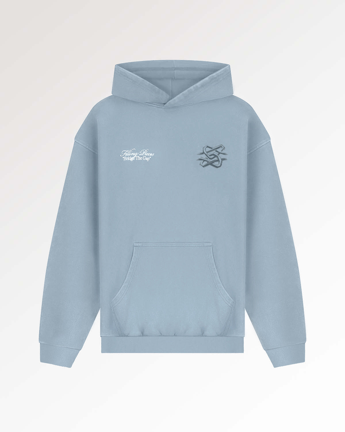 Filling Pieces Boxy Bridge the Gap hoodie bleu coton bio
