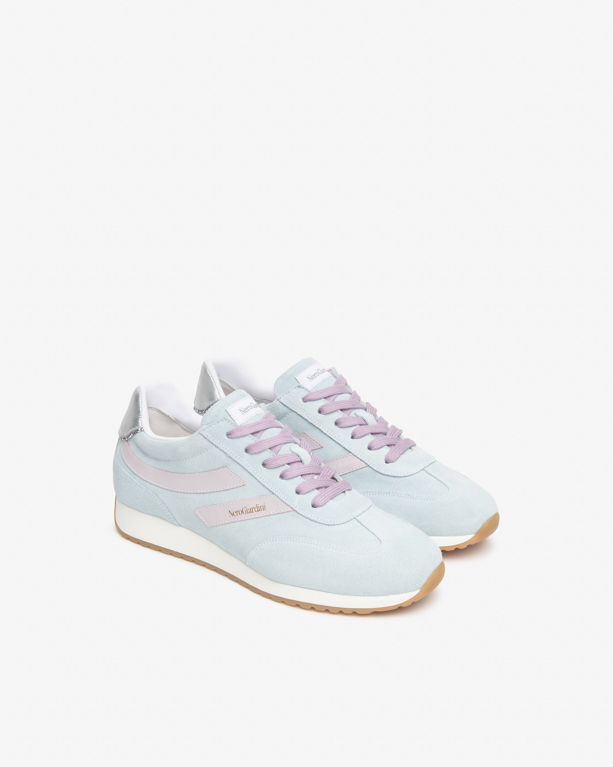 NeroGiardini Sneakers Femme Cuir Velours Memory Été