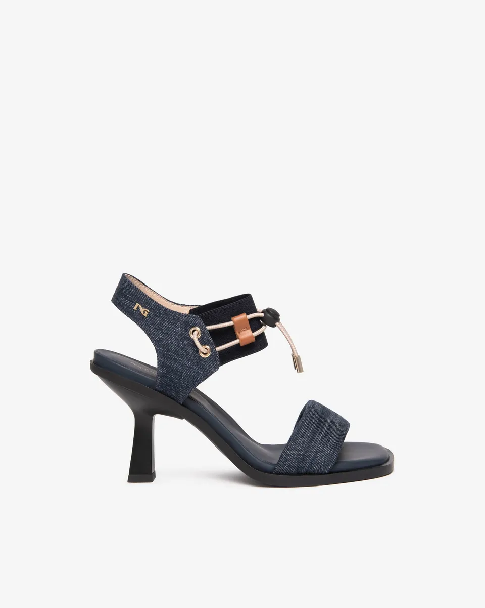NeroGiardini Sandales Femme Tissu Cuir Été 38