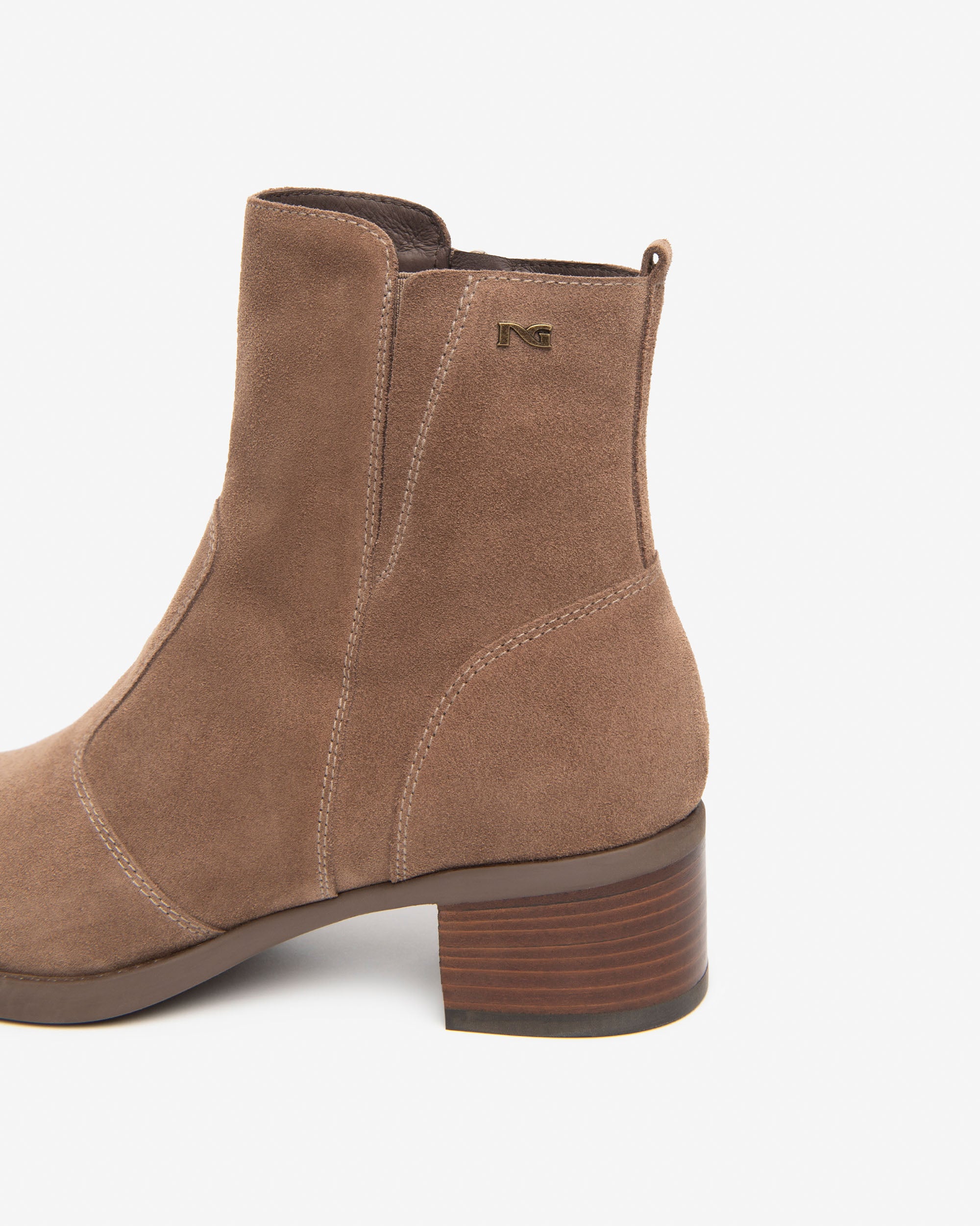 NeroGiardini Bottines Femme Bottines Velours Talon Bloc