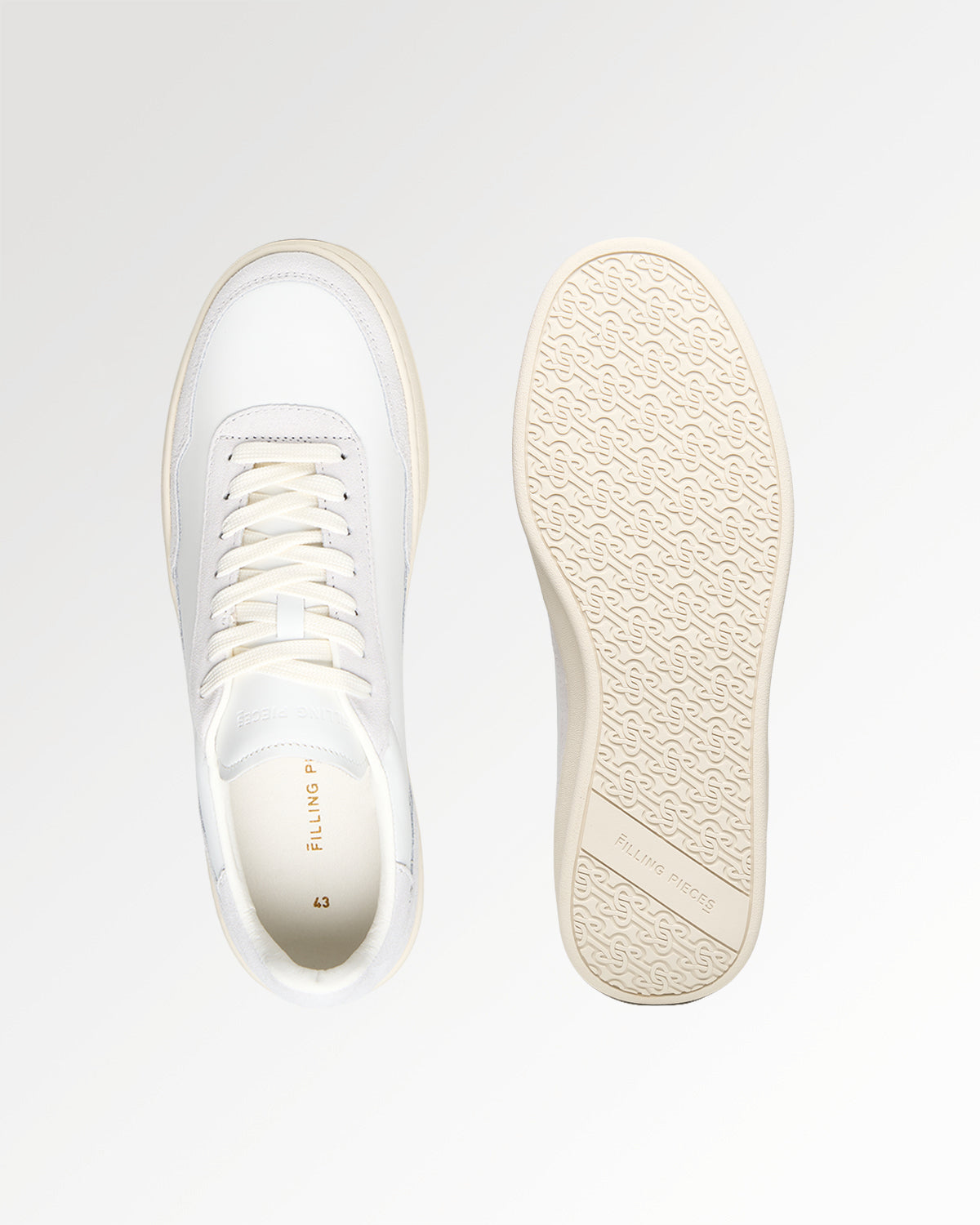 Filling Pieces Low Tide sneakers blanches cuir suède