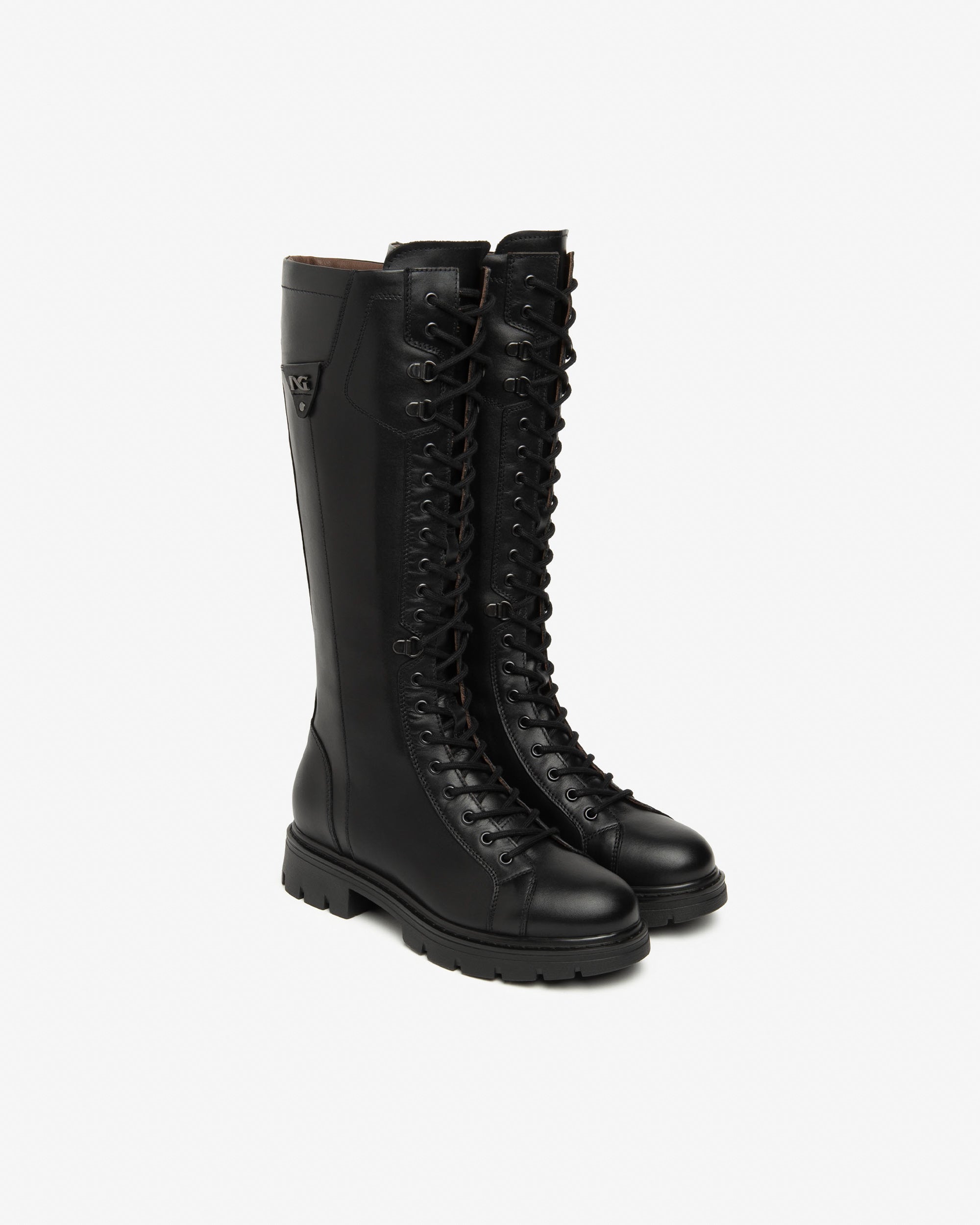 Nerogiardini Bottes Femme Cuir Bottes Made in Italy Confort