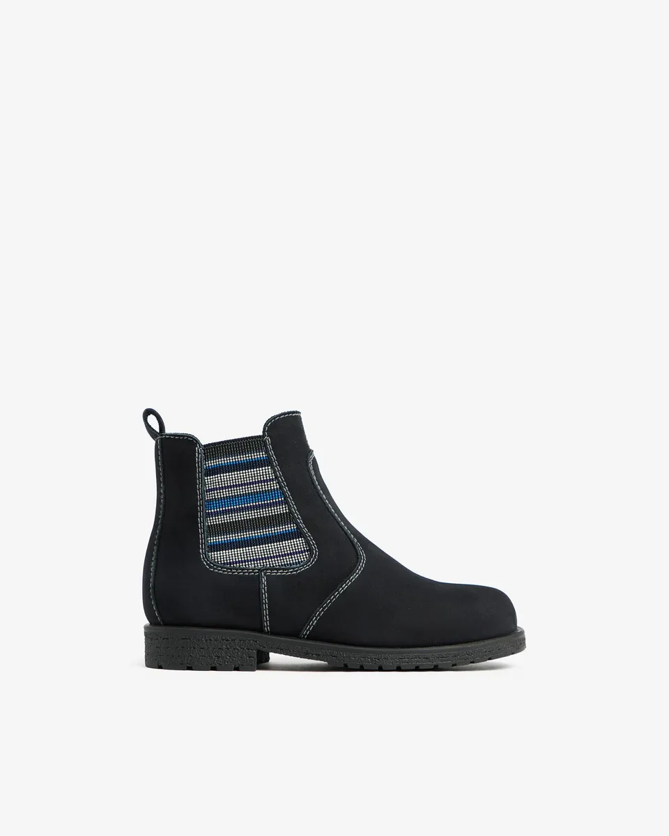 NeroGiardini Bottines Junior bottine garçon cuir velours