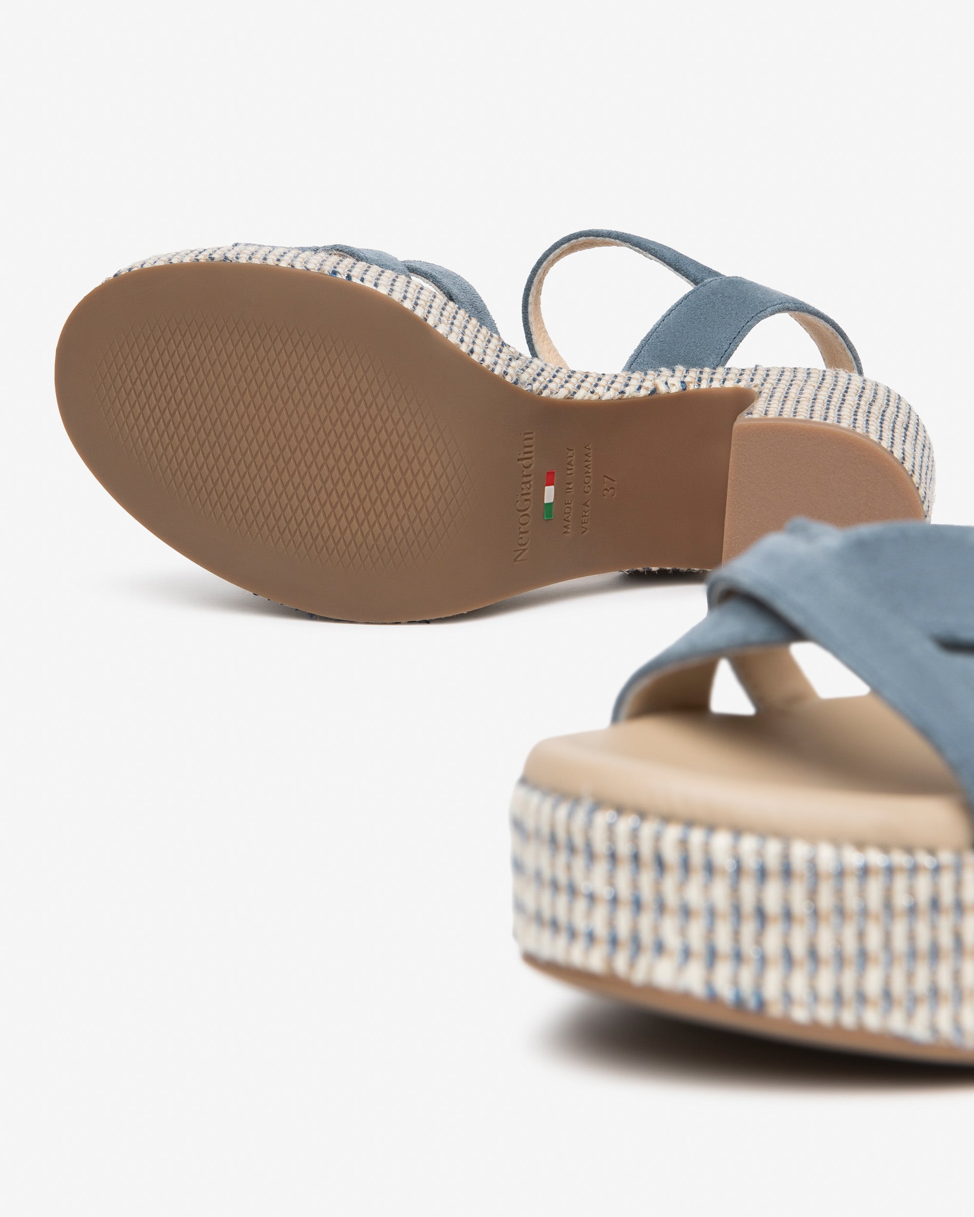 Nerogiardini Sandales Femme Cuir Velours Été Confort