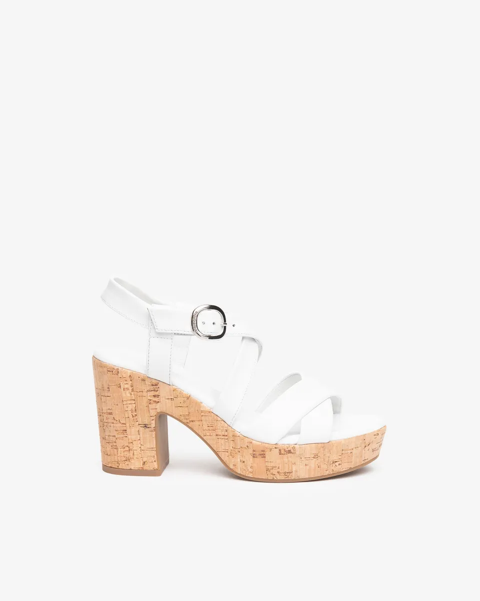 NeroGiardini Sandales Femme Cuir Talon 9 cm Liège