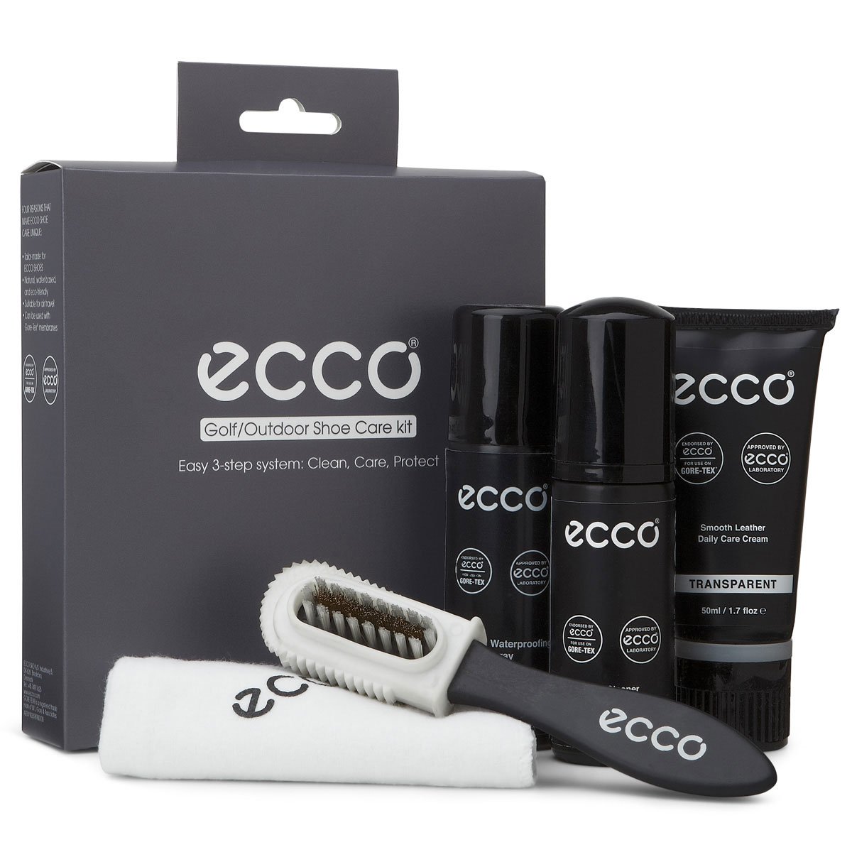 ECCO Kit entretien chaussures cuir transparent 50 ml